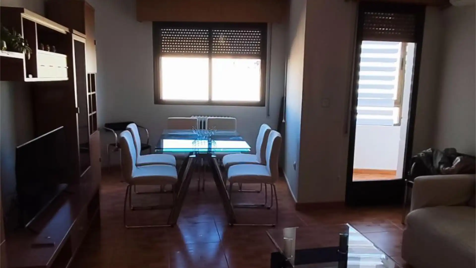 Dining room of Flat for rent in  Albacete Capital  with Heating, Terrace and Furnished