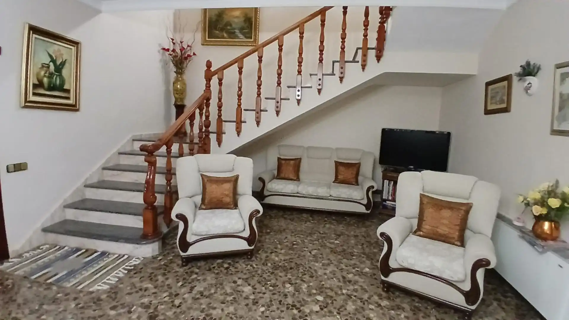 Casa o chalet en venta en Paseo de Ronda, 75, Lopera Sala de estar de Casa o chalet en venta en Lopera con Aire acondicionado, Calefacción y Jardín privado