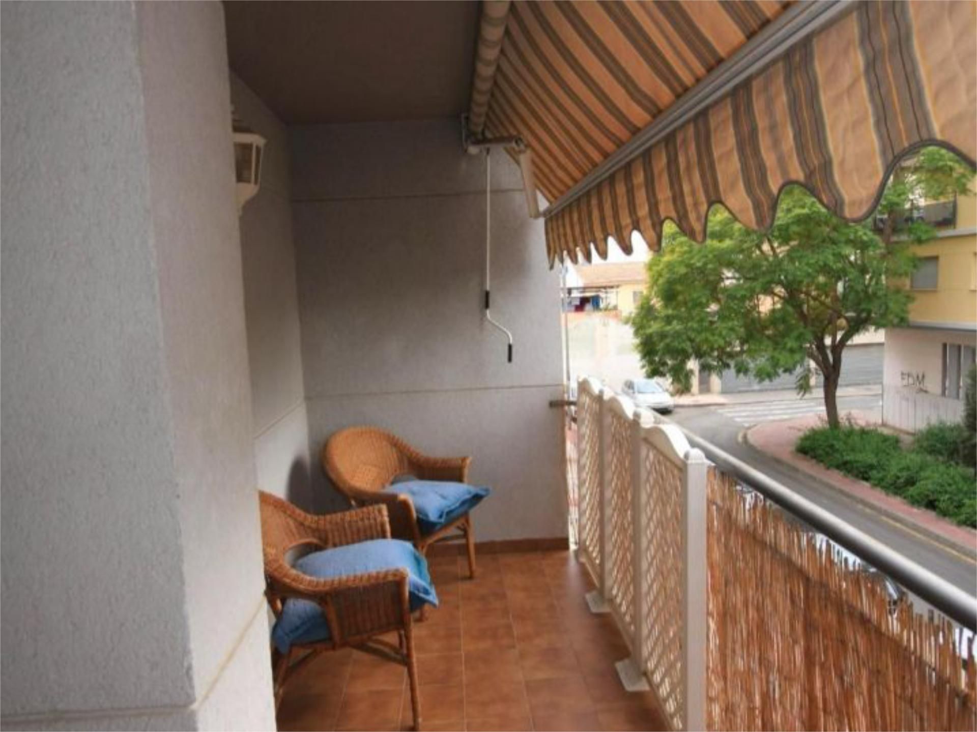 Flat to rent in Vistalegre Balcony of Flat to rent in Murcia Capital with Air Conditioner, Heating and Terrace