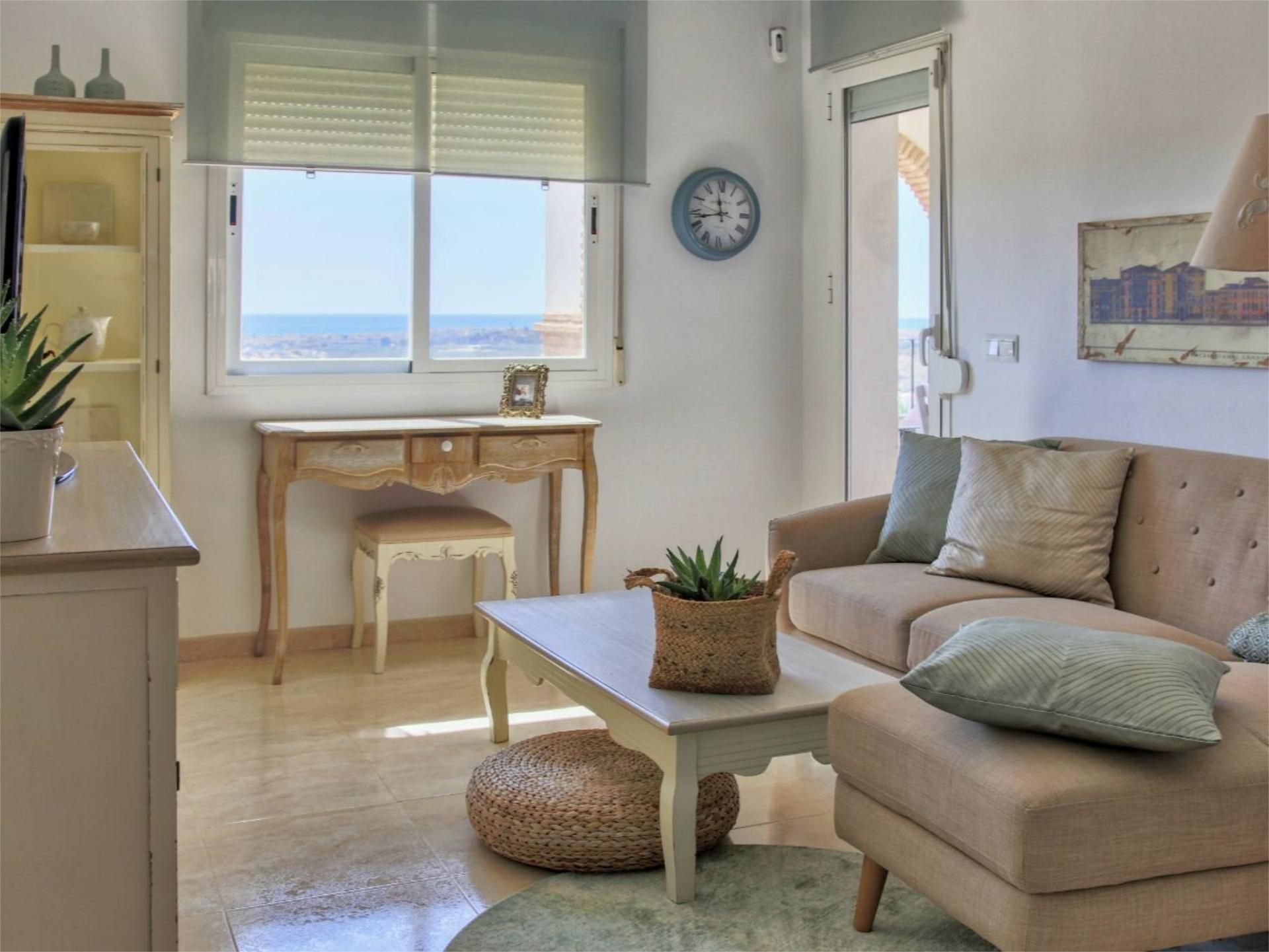 Wohnzimmer von Wohnung zum Verkauf in Vera mit Klimaanlage, Terrasse und Schwimmbad