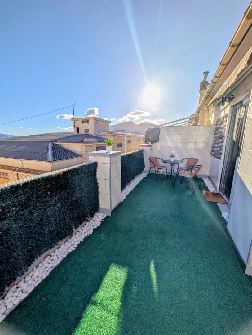 Terrace of Flat for rent in Alcoy / Alcoi  with Air Conditioner, Private garden and Terrace