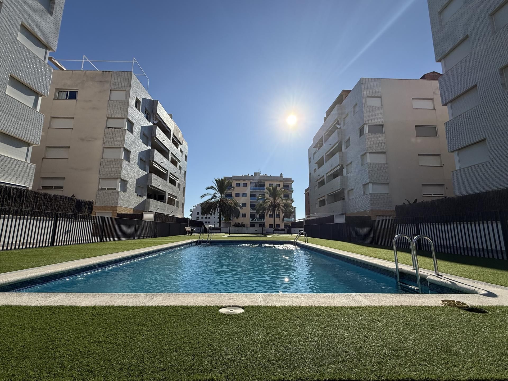 Swimming pool of Flat for sale in Calafell  with Air Conditioner, Terrace and Swimming Pool