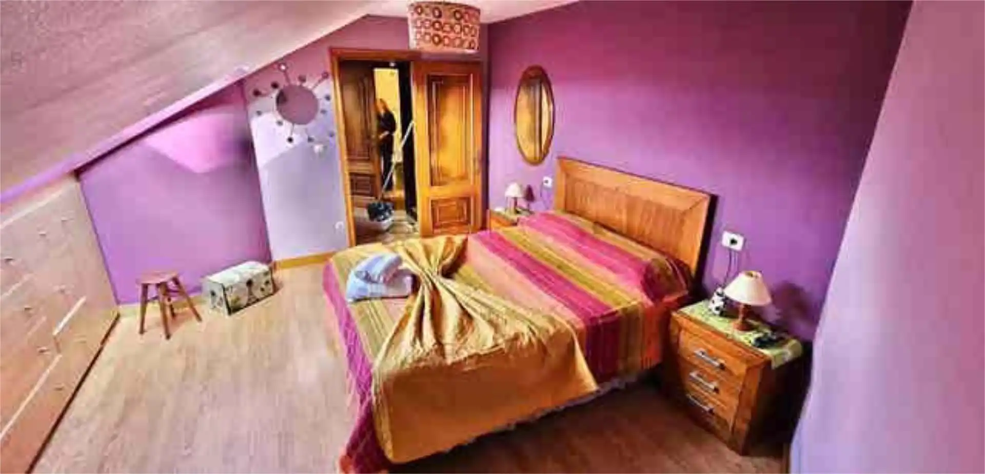 Dachboden zum Verkauf in O Grove Schlafzimmer von Dachboden zum Verkauf in O Grove mit Heizung und Möbliert