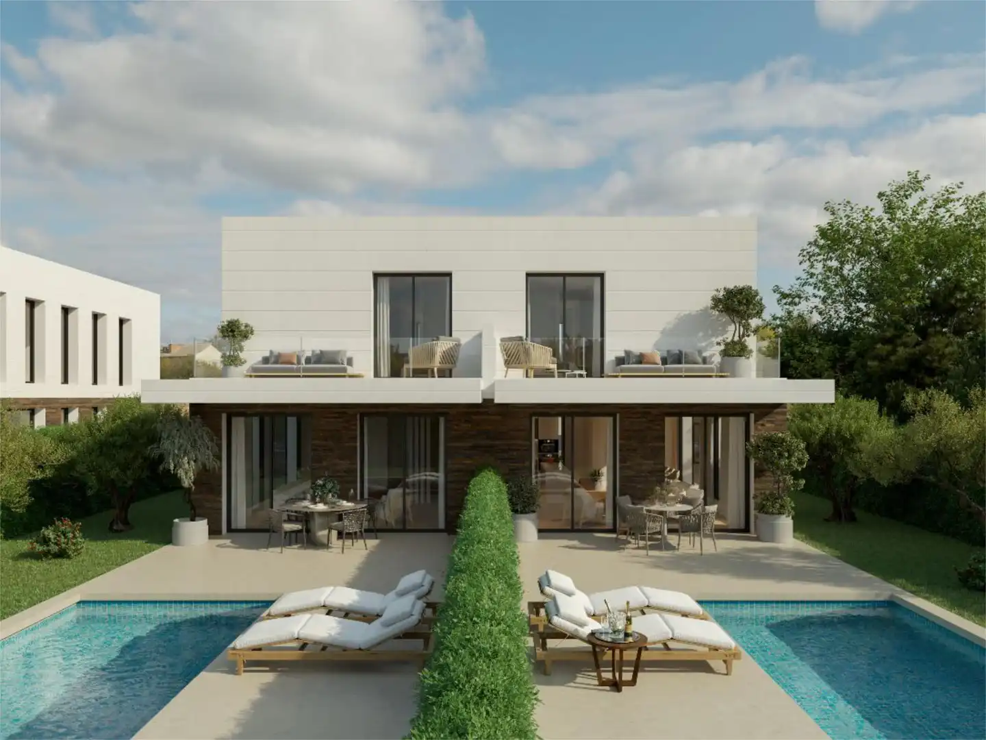 Casa adosada en venta en Poligono Sector 8 C, Cerceda Vista exterior de Casa adosada en venta en El Boalo - Cerceda – Mataelpino con Aire acondicionado, Calefacción y Jardín privado