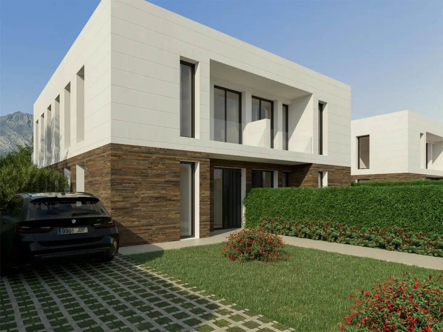 Casa adosada en venta en Poligono Sector 8 C, Cerceda Vista exterior de Casa adosada en venta en El Boalo - Cerceda – Mataelpino con Aire acondicionado, Calefacción y Jardín privado