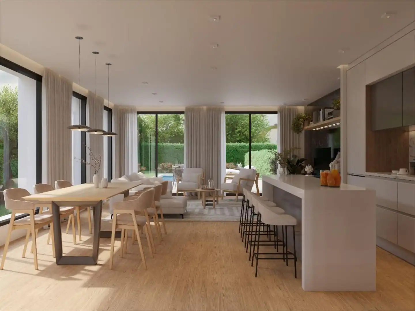 Casa adosada en venta en Poligono Sector 8 C, Cerceda Sala de estar de Casa adosada en venta en El Boalo - Cerceda – Mataelpino con Aire acondicionado, Calefacción y Jardín privado