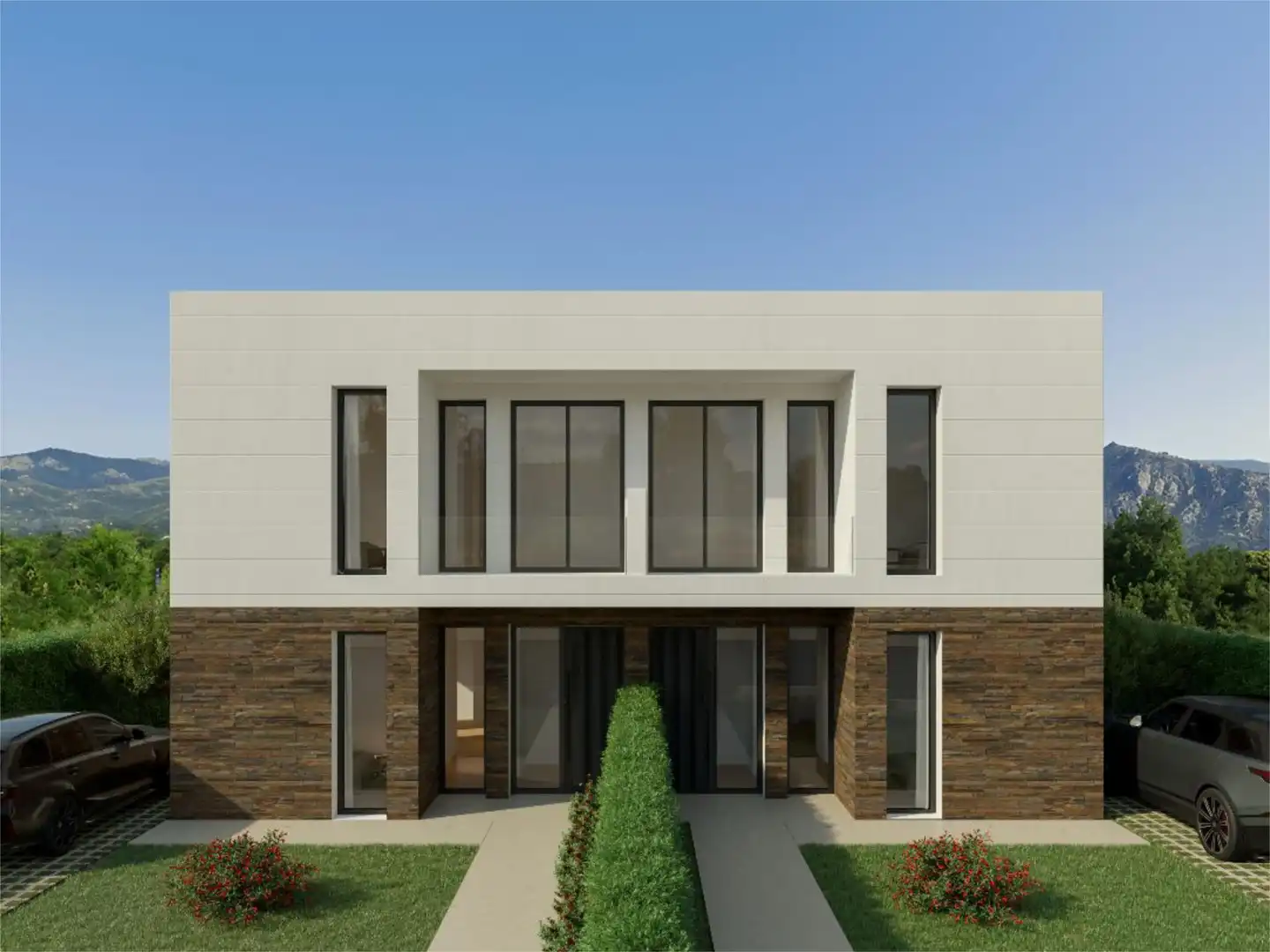 Casa adosada en venta en Poligono Sector 8 C, Cerceda Vista exterior de Casa adosada en venta en El Boalo - Cerceda – Mataelpino con Aire acondicionado, Calefacción y Jardín privado