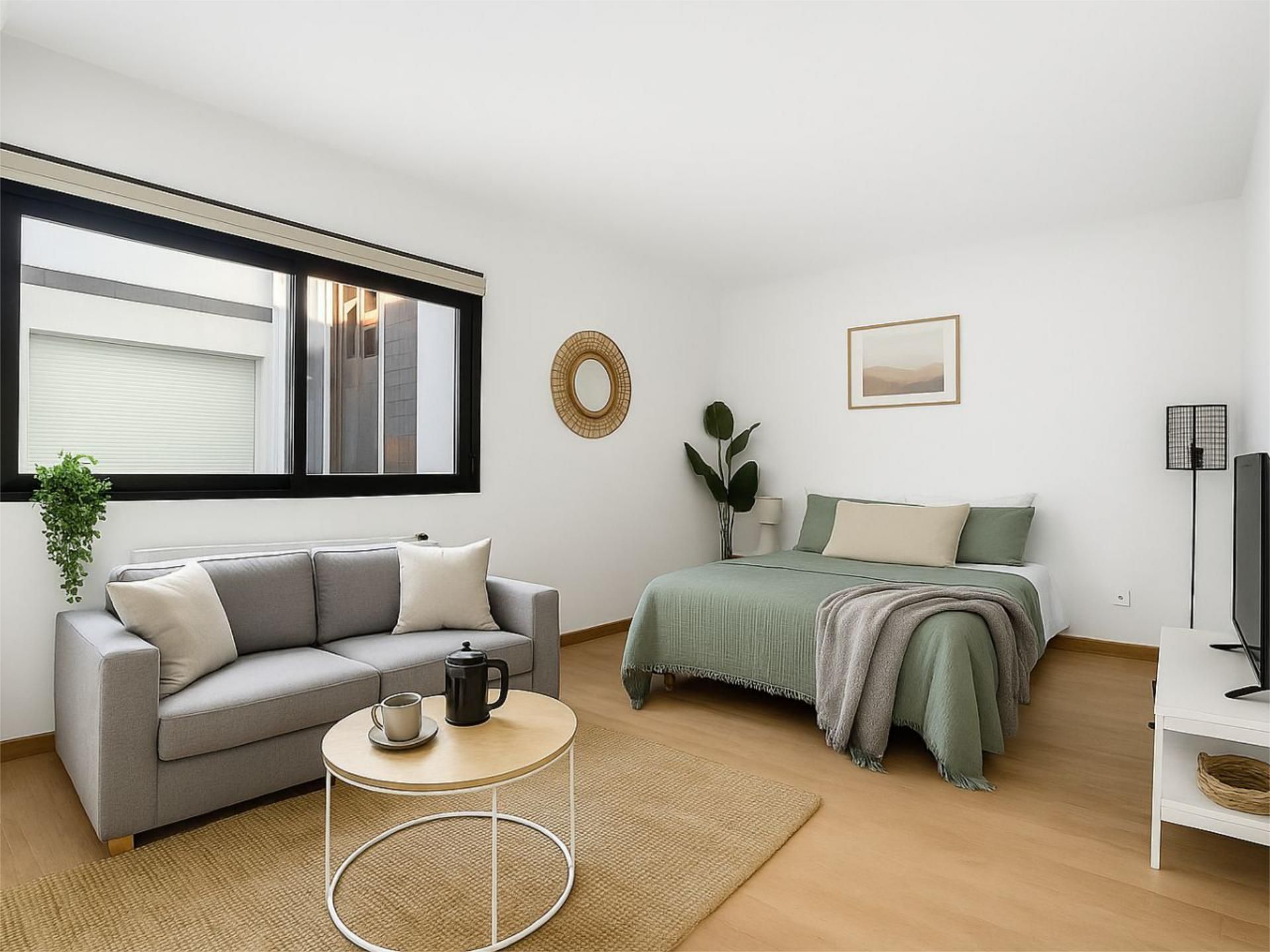 Bedroom of Flat for sale in  Madrid Capital  with Air Conditioner
