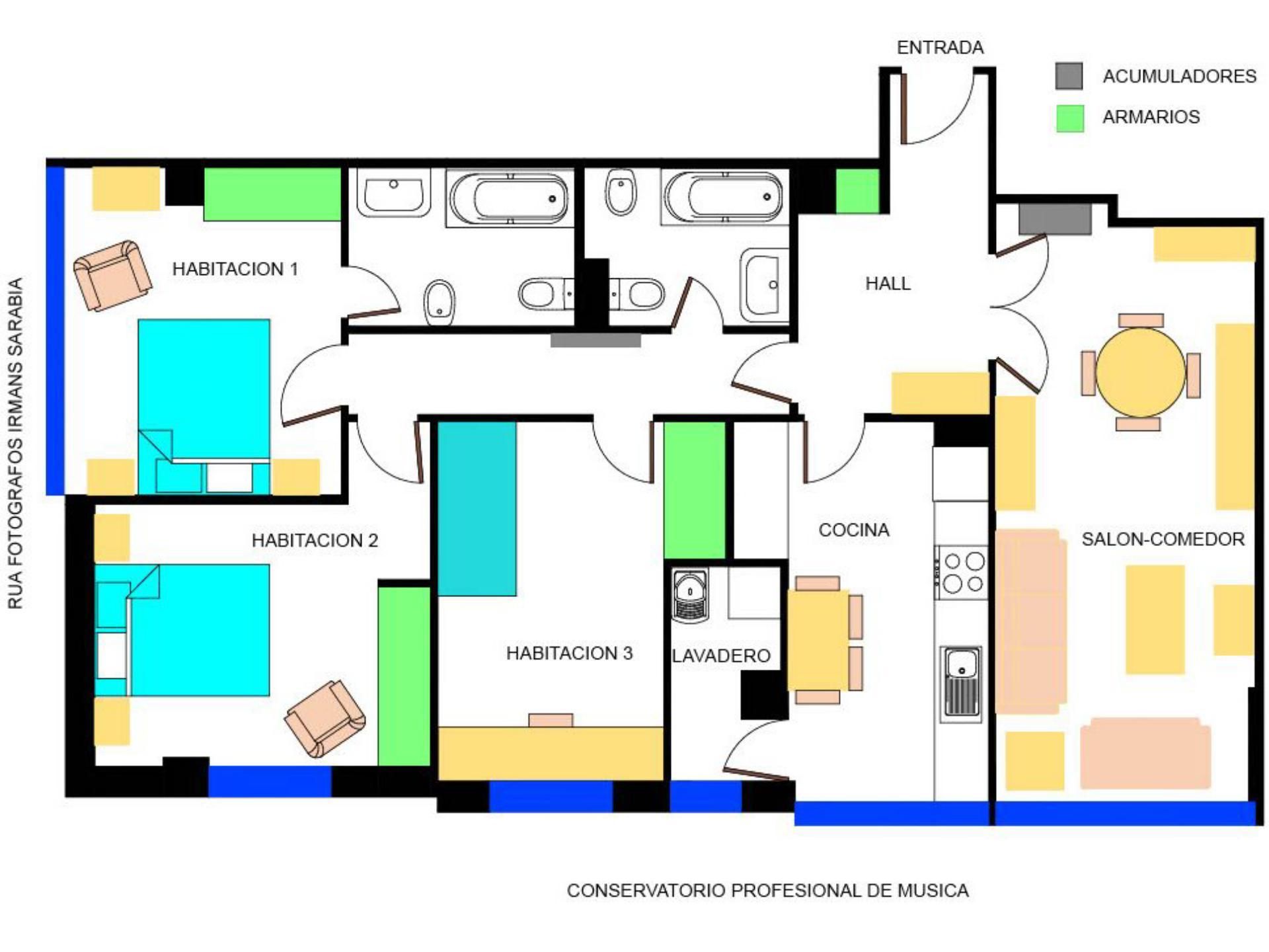 Piso de alquiler en Rúa Fotógrafo Ángel Llanos, 14, As Travesas - Balaídos Piso de alquiler en Vigo con Calefacción, Parquet y Trastero