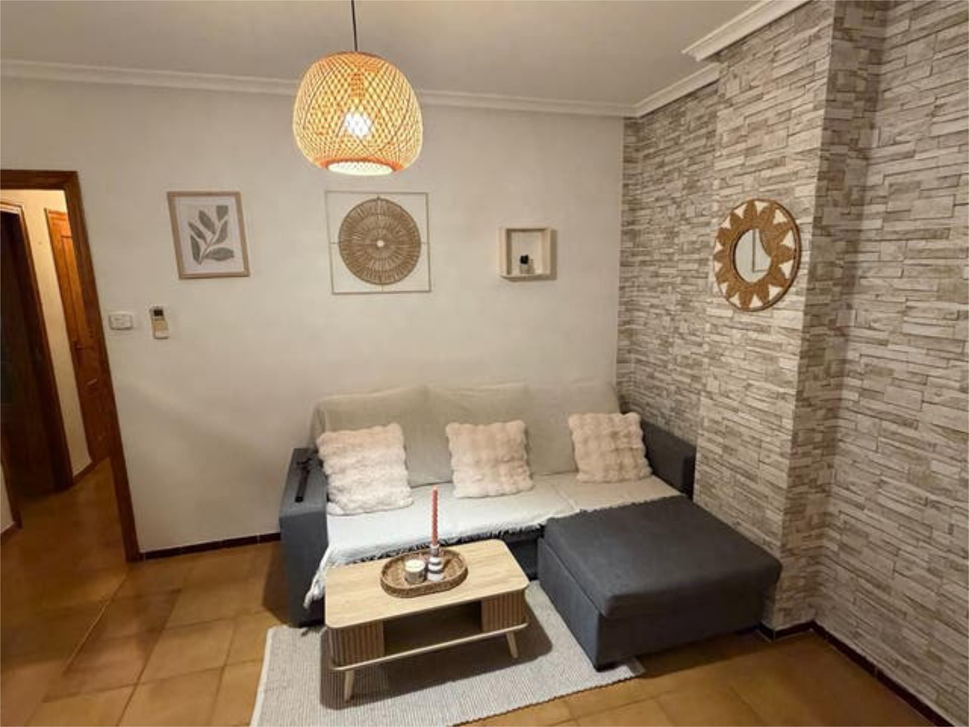 Sala d'estar de Àtic de lloguer en Alcoy / Alcoi amb Terrassa