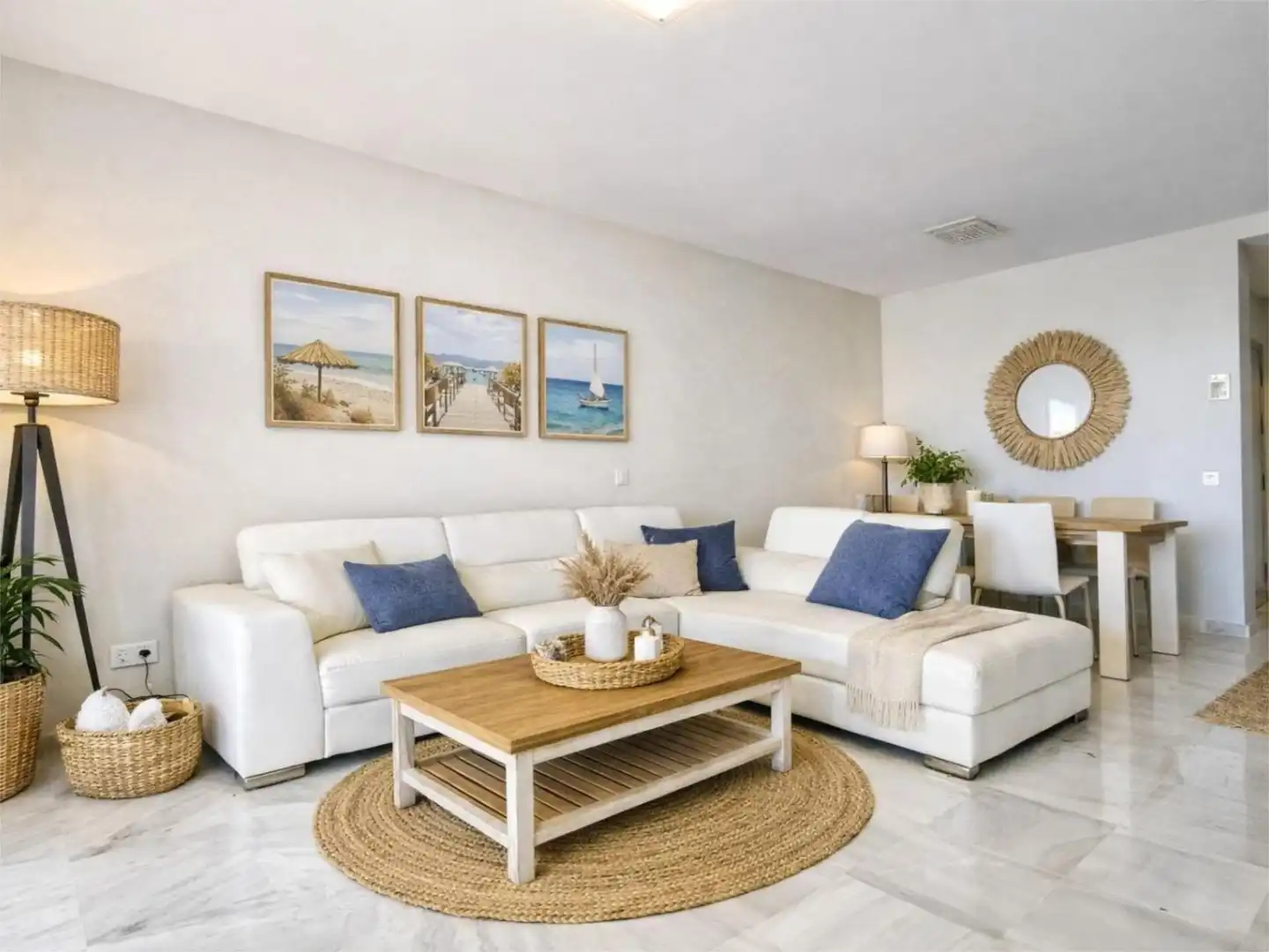Wohnzimmer von Wohnung zum Verkauf in Estepona mit Klimaanlage, Terrasse und Schwimmbad