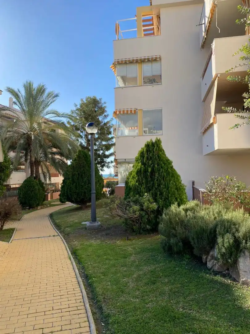 Flat for sale in Calle Platón, 5, Añoreta Baja Exterior view of Flat for sale in Rincón de la Victoria with Air Conditioner, Heating and Private garden