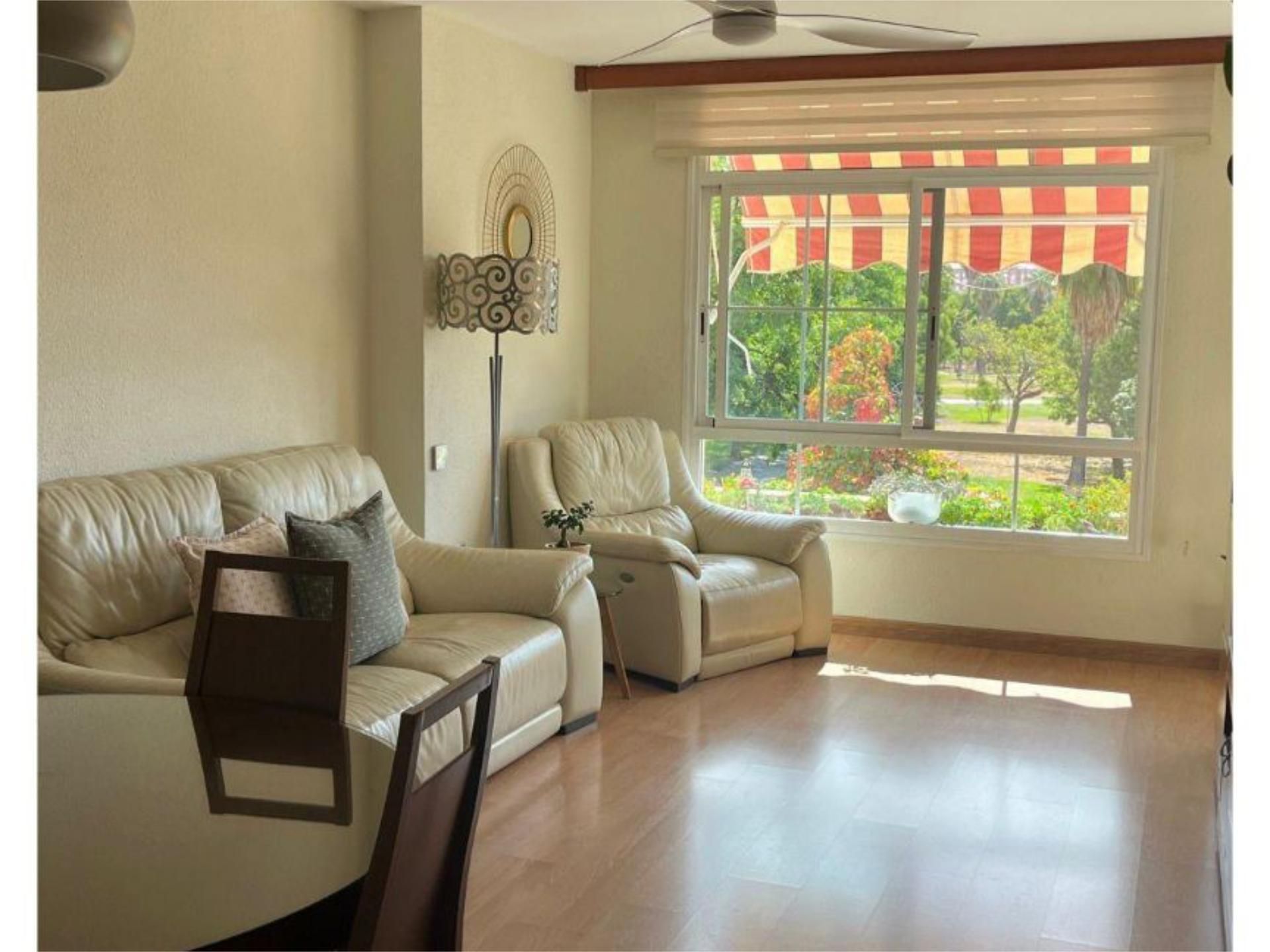 Sala d'estar de Pis en venda en Málaga Capital amb Aire condicionat, Terrassa i Piscina