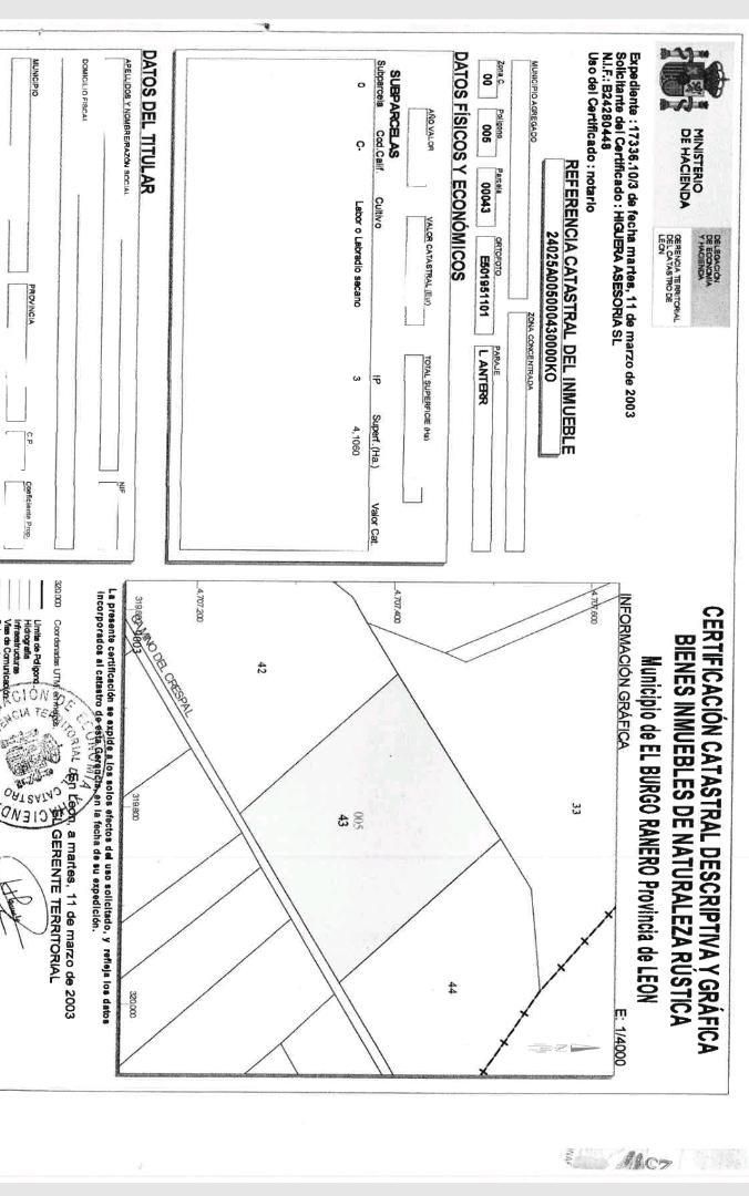 Land for sale in El Burgo Ranero 