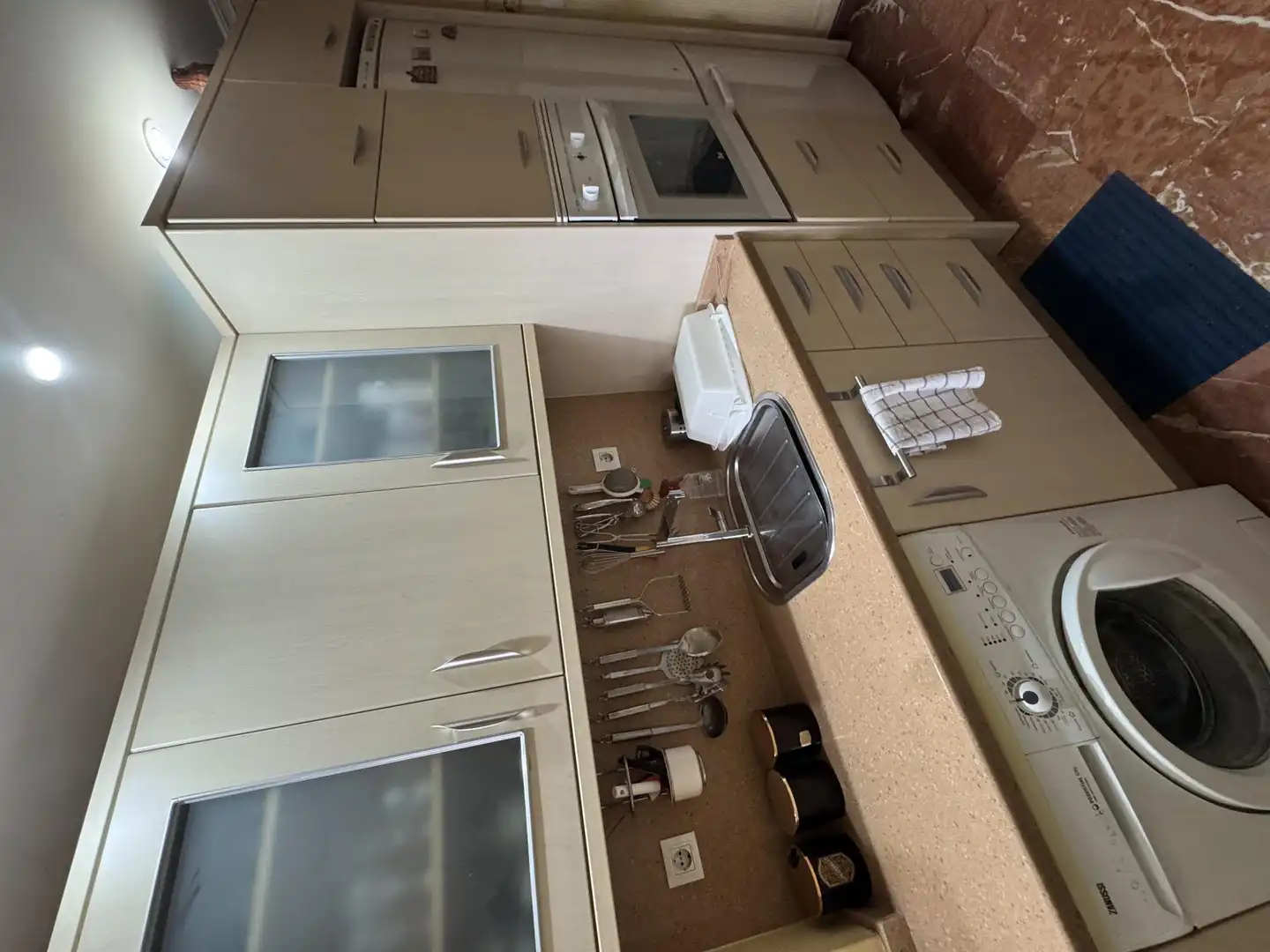 Kitchen of Flat for sale in Sevilla  with Parquet flooring, Furnished and Balcony