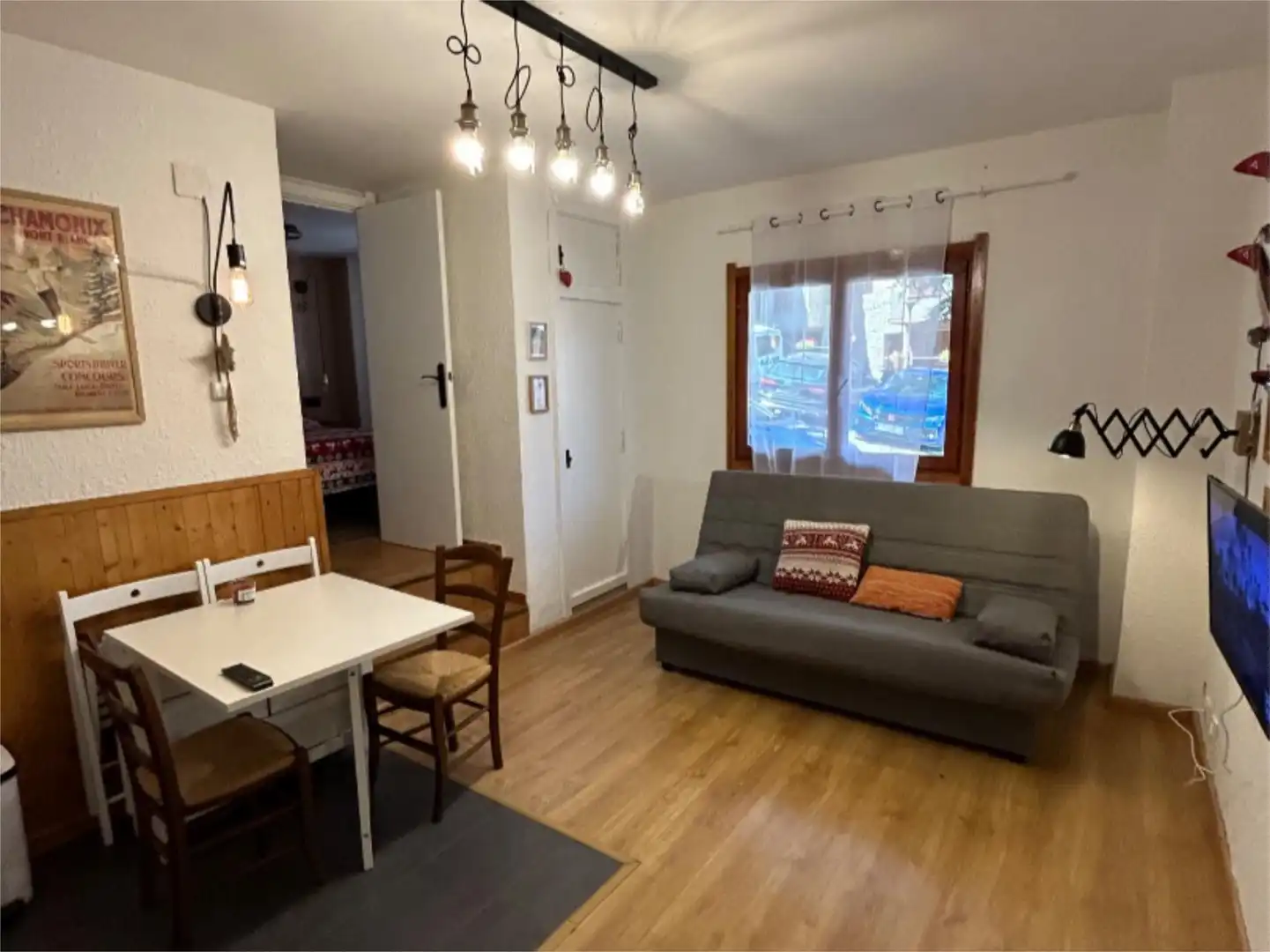 Sala de estar de Piso en venta en Vielha e Mijaran con Calefacción, Parquet y Piscina