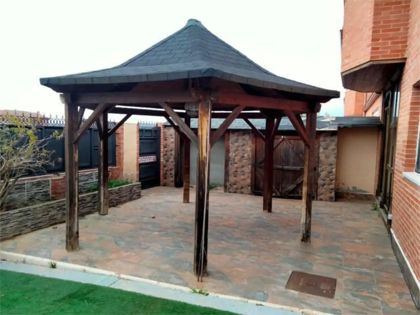 Terraza de Casa adosada en venta en Valdeavero con Piscina