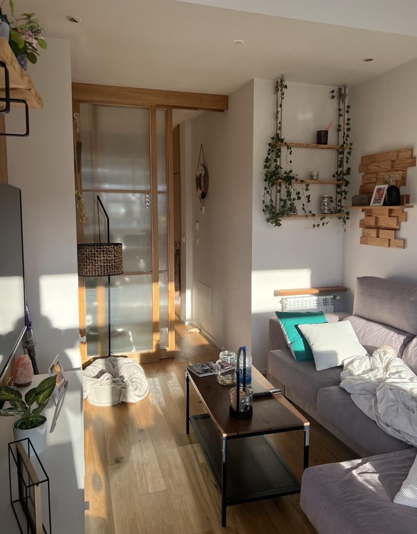 Sala de estar de Piso en venta en Cambre  con Calefacción, Terraza y Trastero