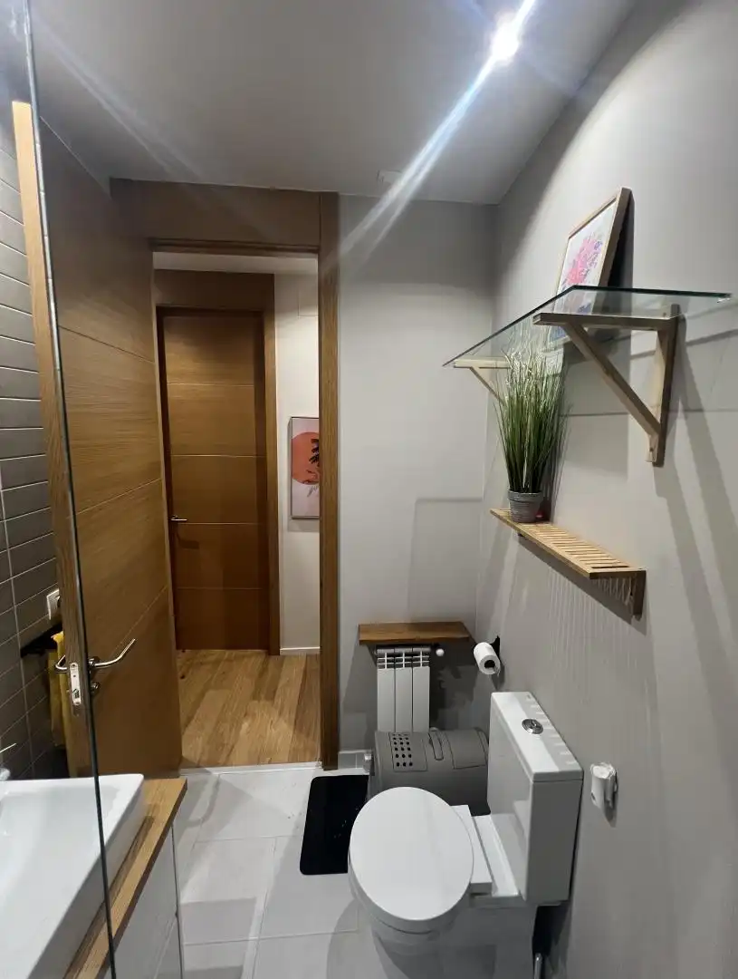 Bathroom of Flat for sale in Cambre   with Heating, Terrace and Storage room