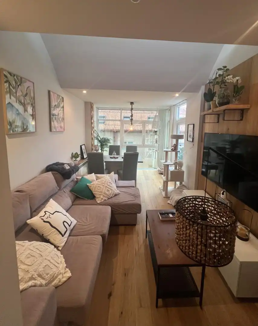 Living room of Flat for sale in Cambre   with Heating, Terrace and Storage room
