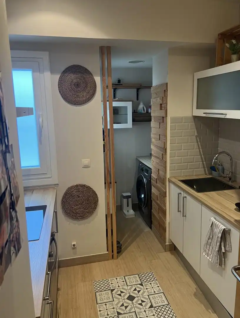 Kitchen of Flat for sale in Cambre   with Heating, Terrace and Storage room