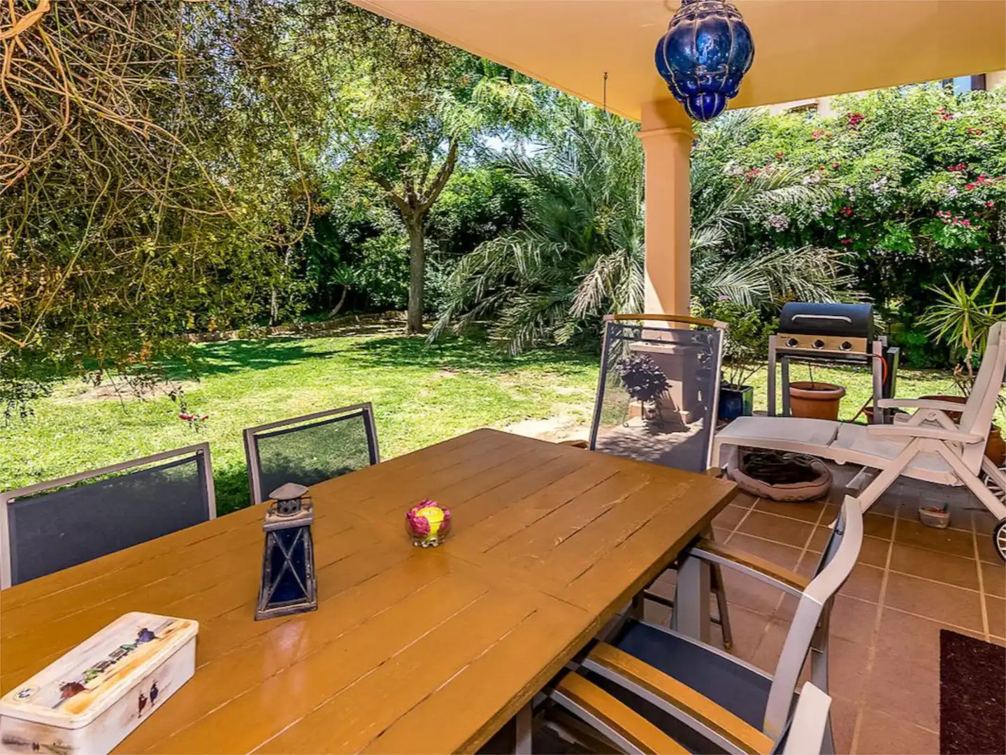 Garten von Einfamilien-Reihenhaus zum Verkauf in Mijas mit Klimaanlage, Terrasse und Balkon