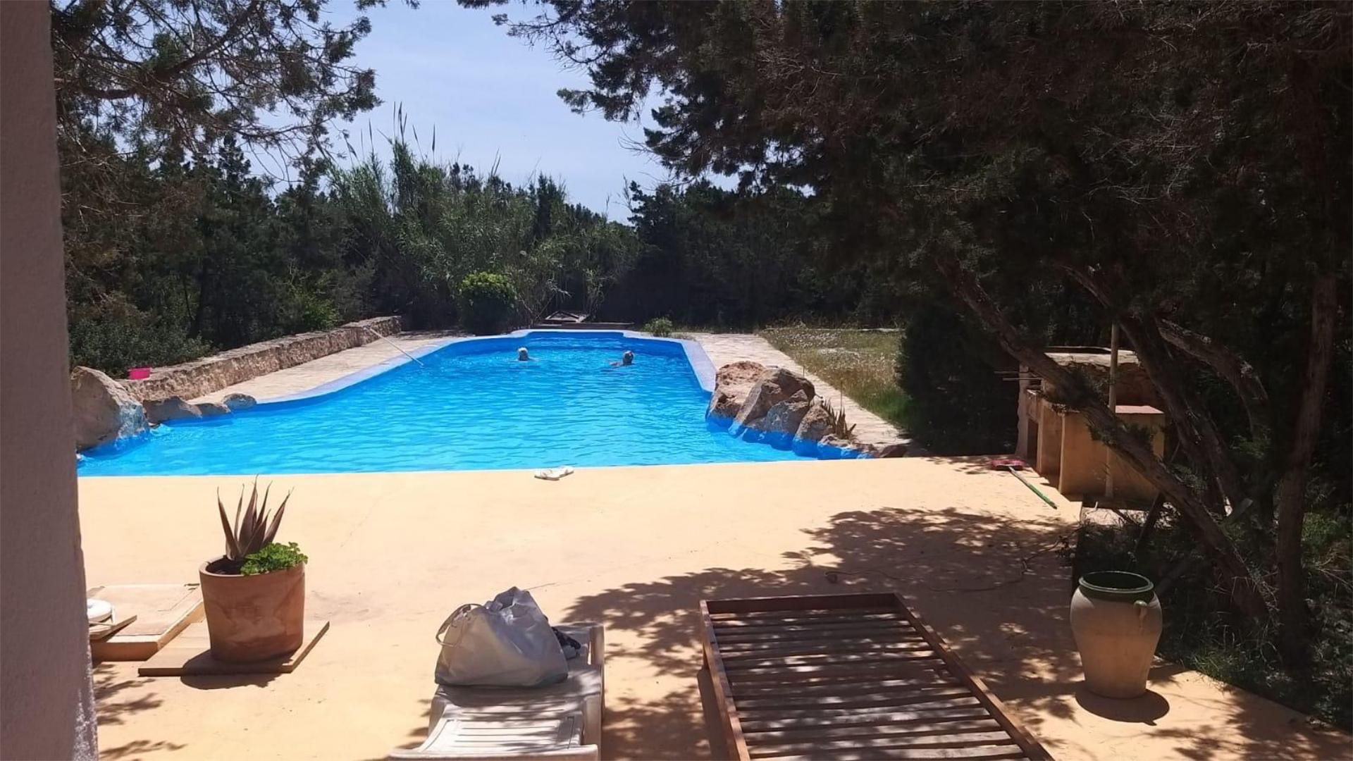Piscina de Casa o xalet de lloguer en Sant Antoni de Portmany amb Aire condicionat, Calefacció i Jardí privat