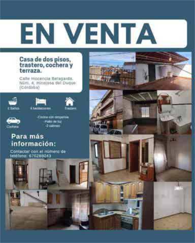 Casa-chalet en Venta en Hinojosa del Duque