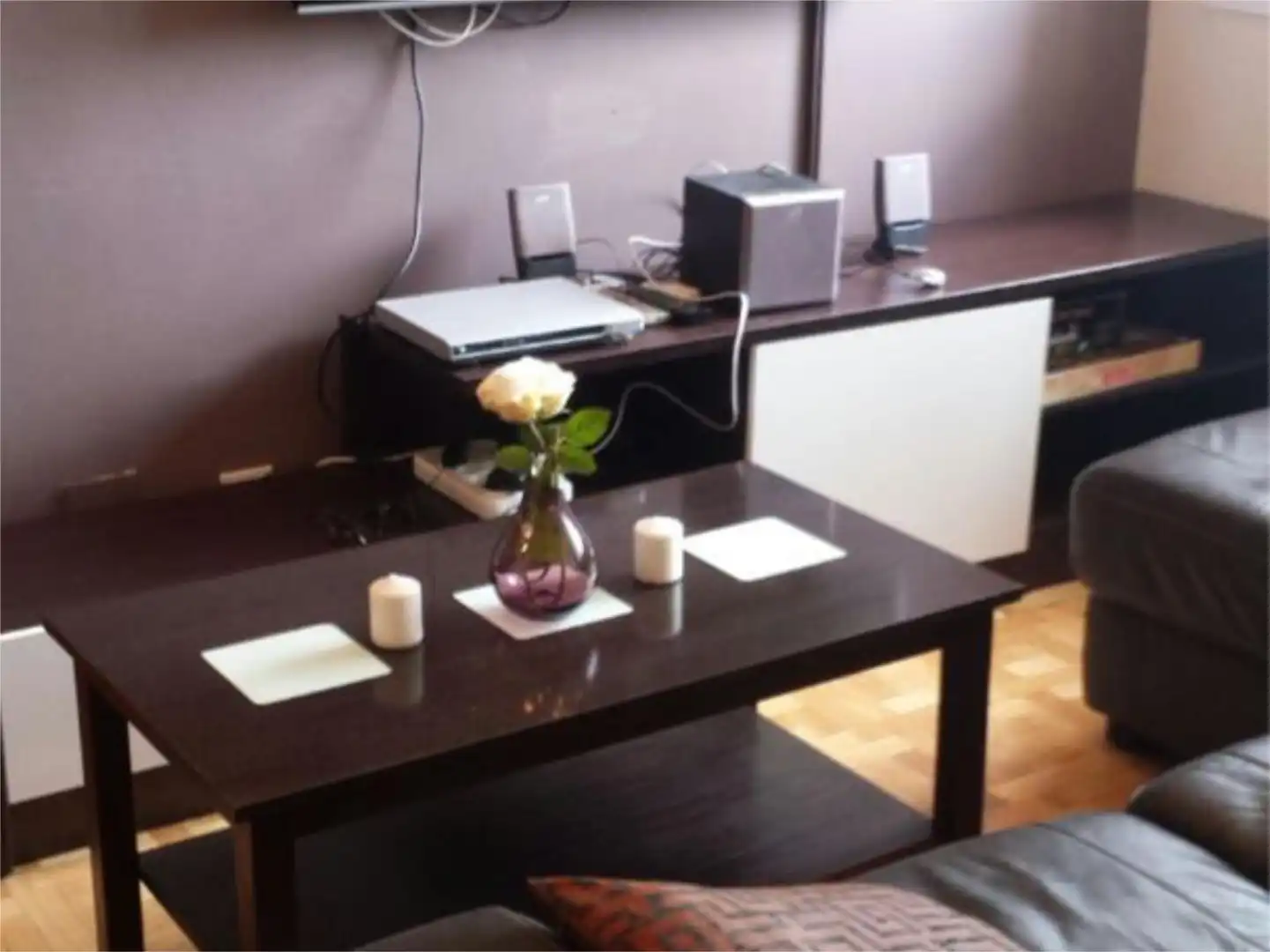 Living room of Flat for share in Madrid  with Air Conditioner, Heating and Parquet flooring