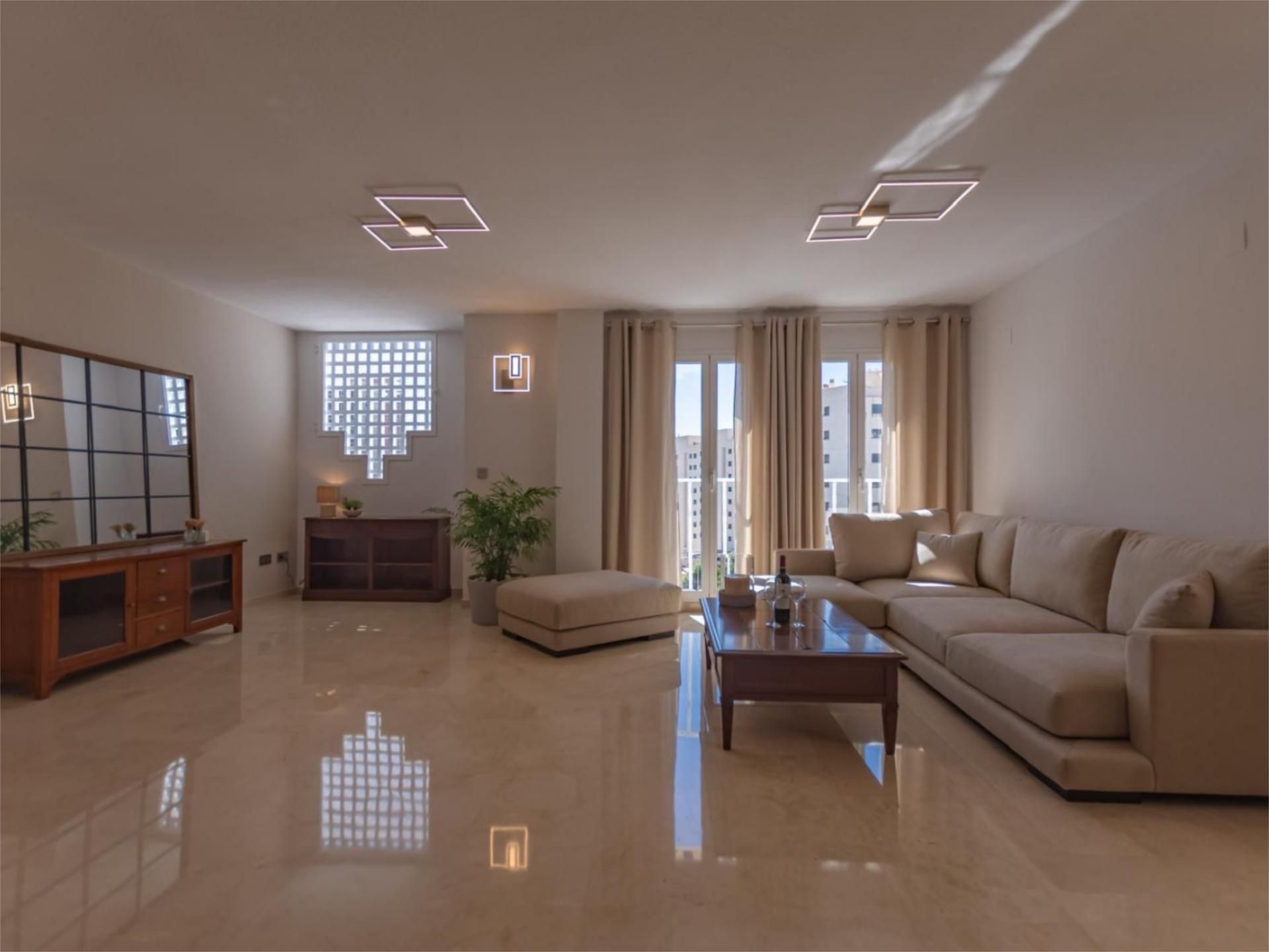 Living room of Flat for rent in Villajoyosa / La Vila Joiosa  with Air Conditioner, Heating and Terrace