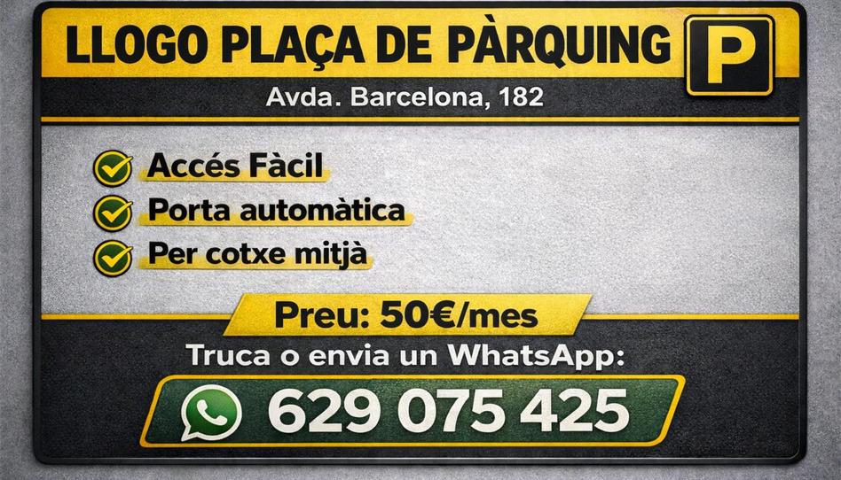 Garatge de lloguer a Avinguda de Barcelona, 182, Llevant, Igualada - imatge 1 Foto 1 de Garatge de lloguer a Avinguda de Barcelona, 182, Llevant, Igualada