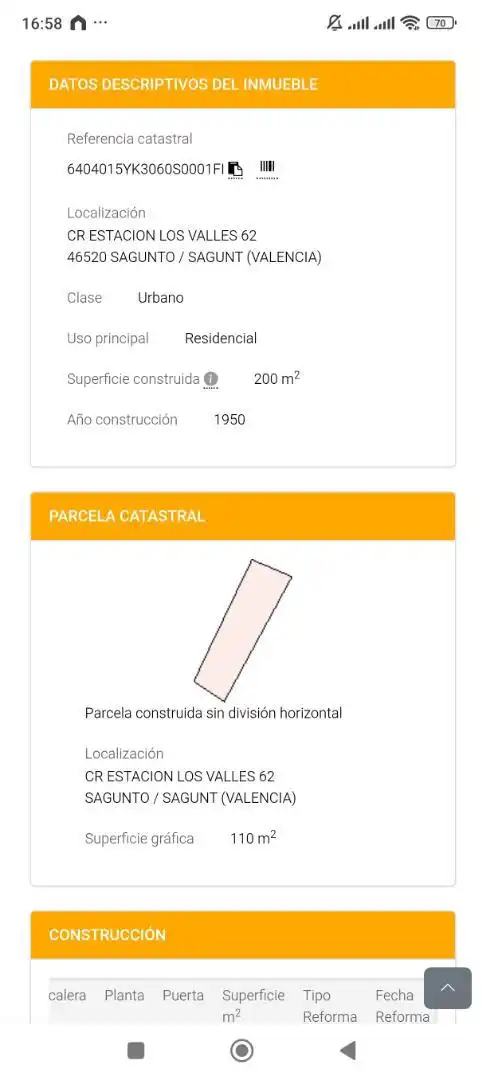 Außenansicht von Einfamilien-Reihenhaus zum Verkauf in Sagunto / Sagunt mit Klimaanlage und Möbliert