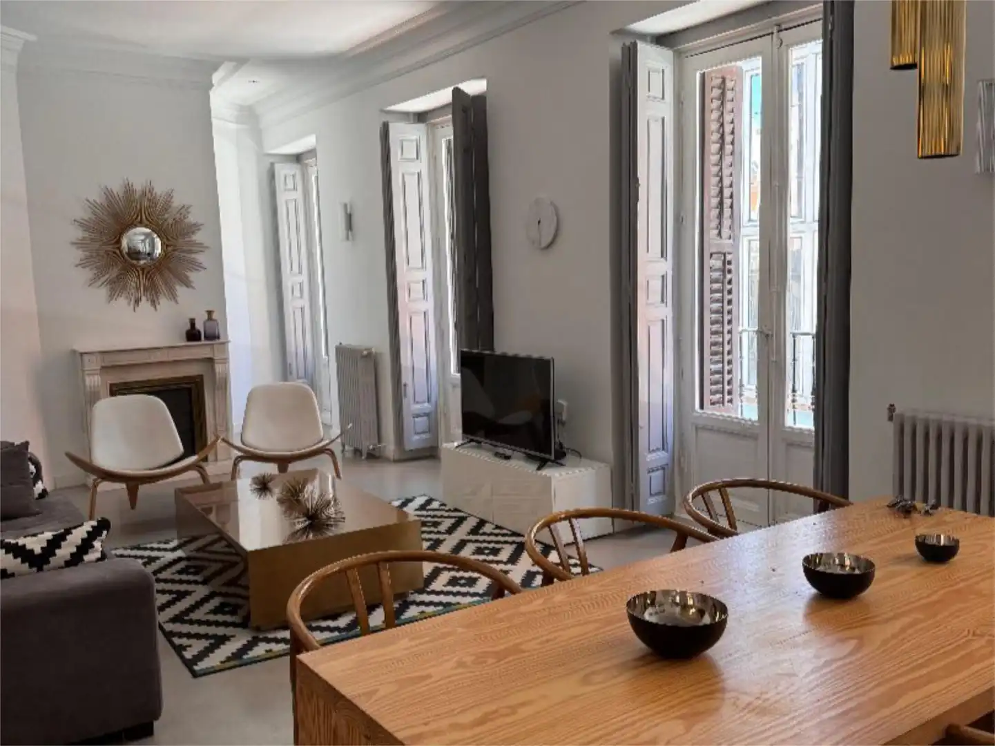 Sala d'estar de Pis en venda en  Madrid Capital amb Aire condicionat i Balcó
