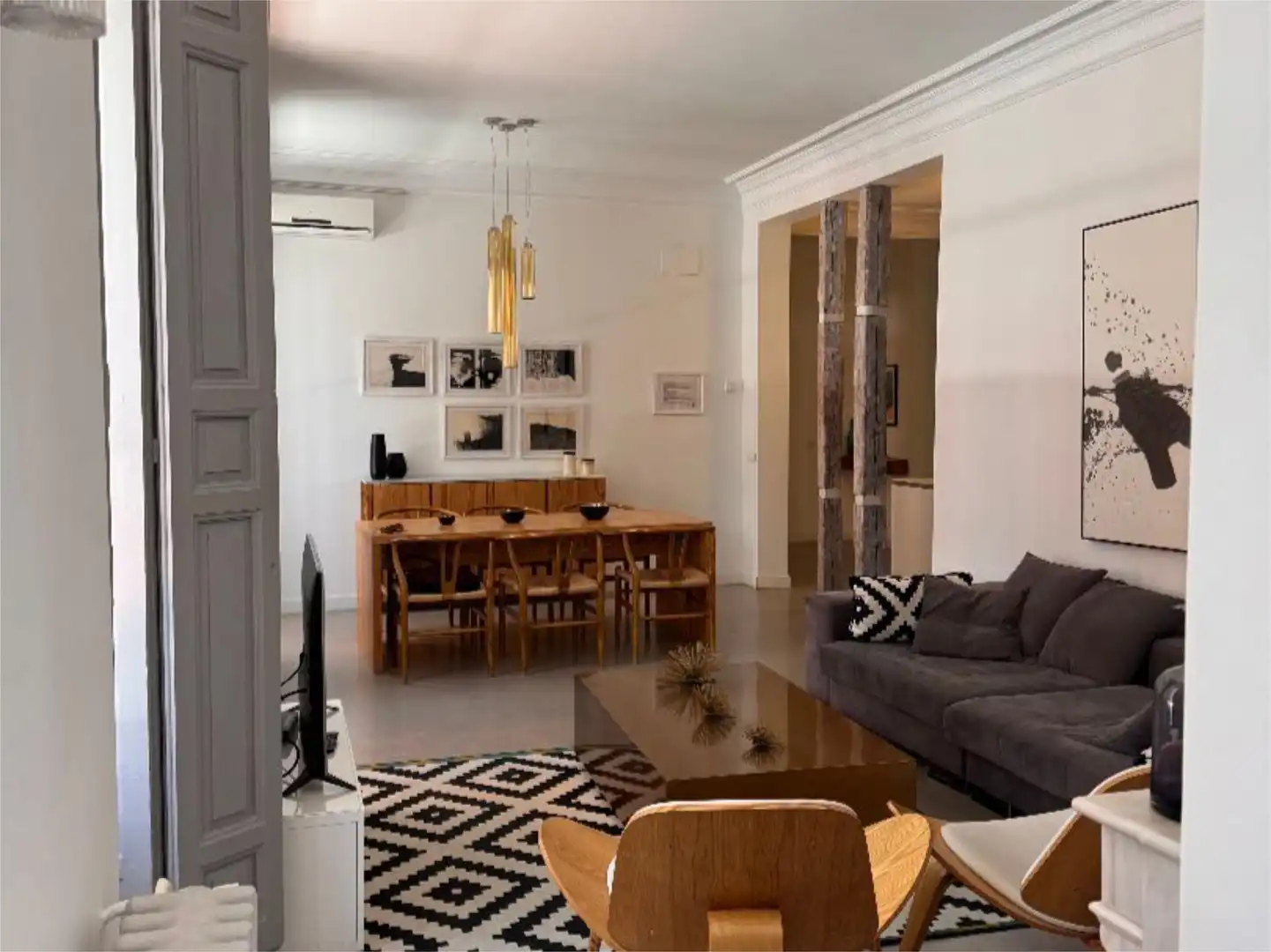Sala d'estar de Pis en venda en  Madrid Capital amb Aire condicionat i Balcó