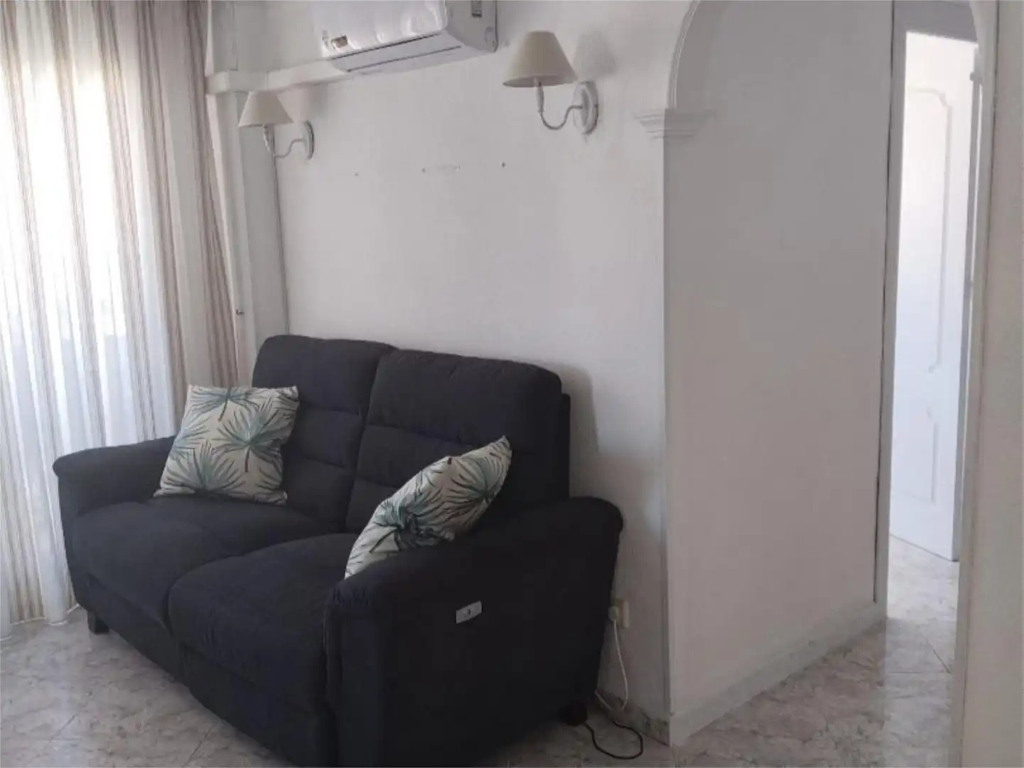 Living room of Flat for sale in Málaga Capital  with Air Conditioner, Terrace and Balcony
