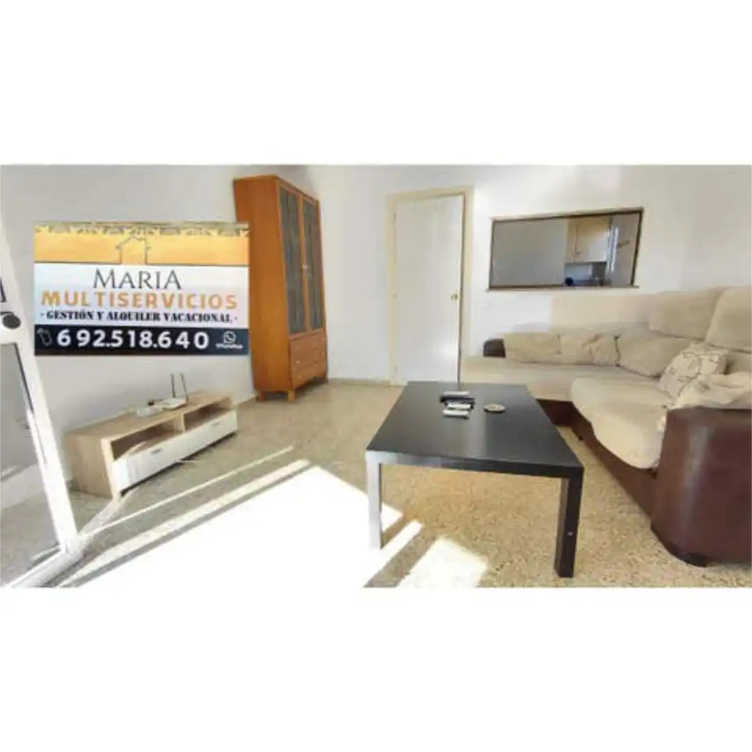 Sala de estar de Estudio en venta en Torrox con Terraza y Piscina