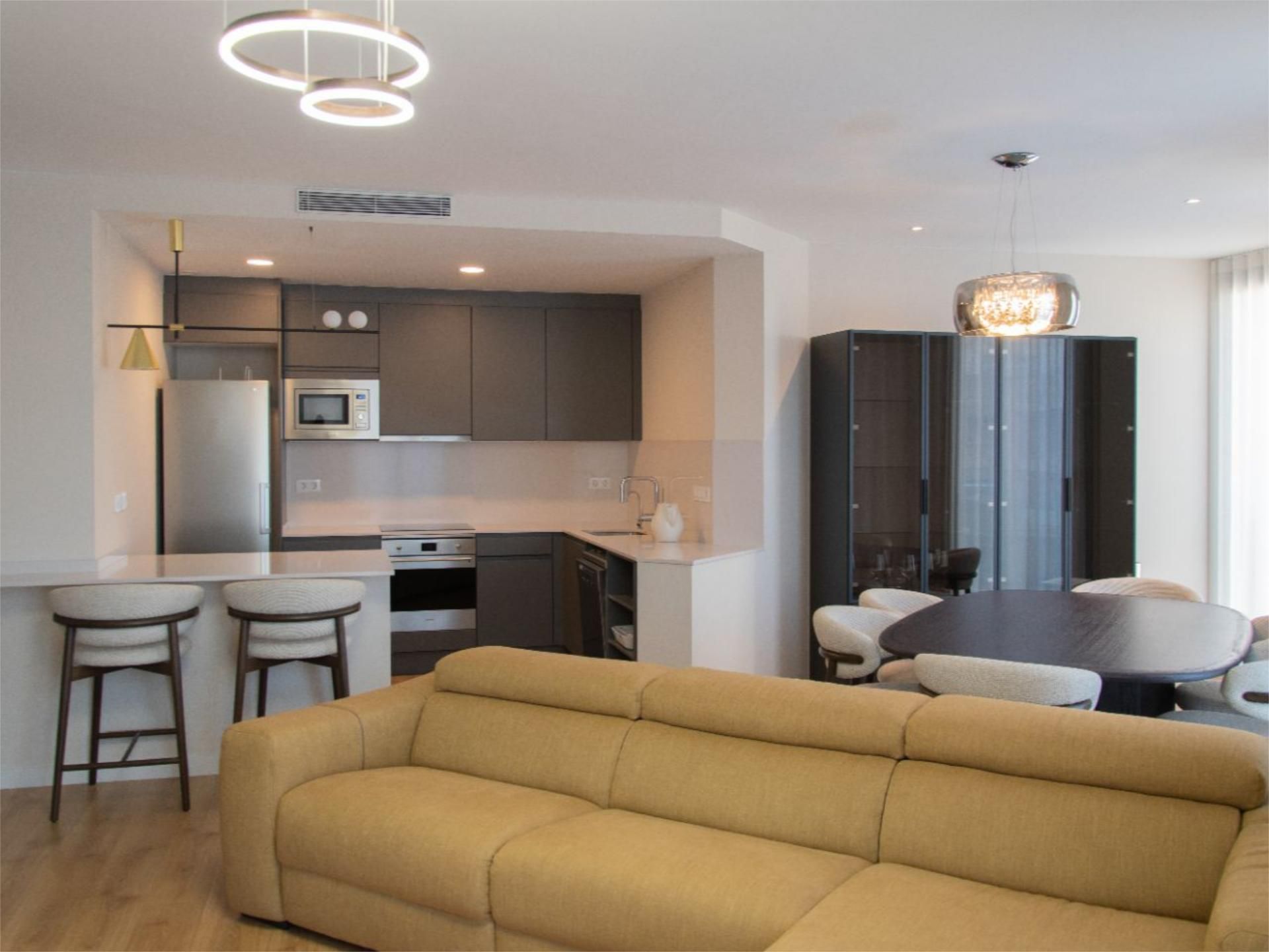 Living room of Attic for rent in  Barcelona Capital  with Air Conditioner and Terrace