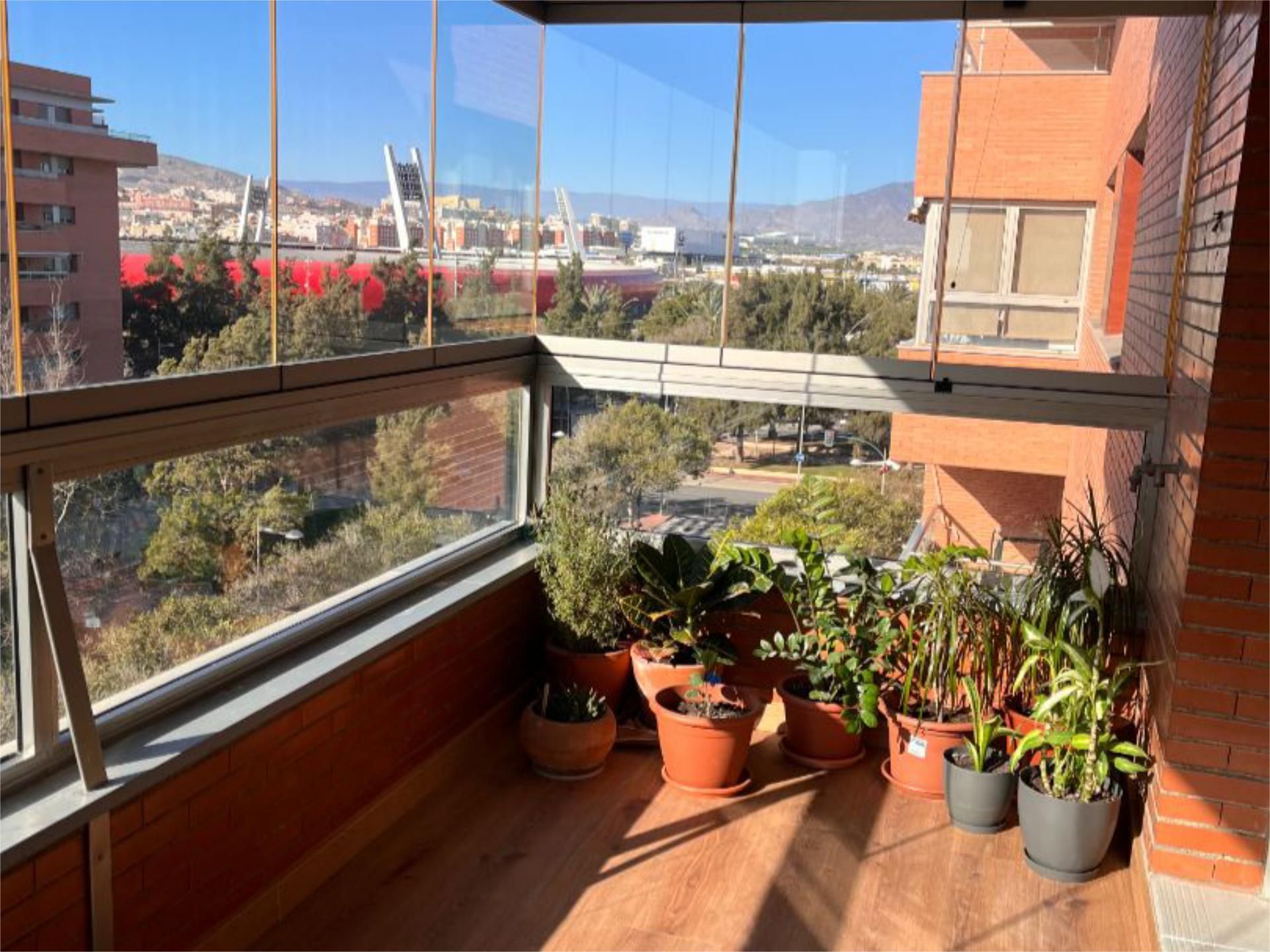 Balcony of Flat for sale in  Almería Capital  with Air Conditioner, Terrace and Swimming Pool