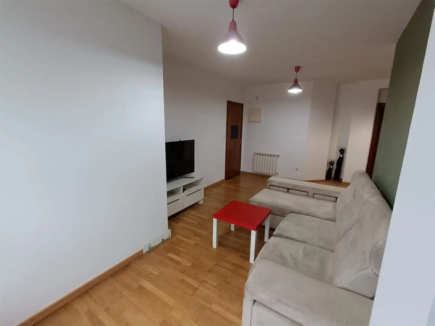 Sala de estar de Piso en venta en Lugo con Calefacción, Parquet y Terraza