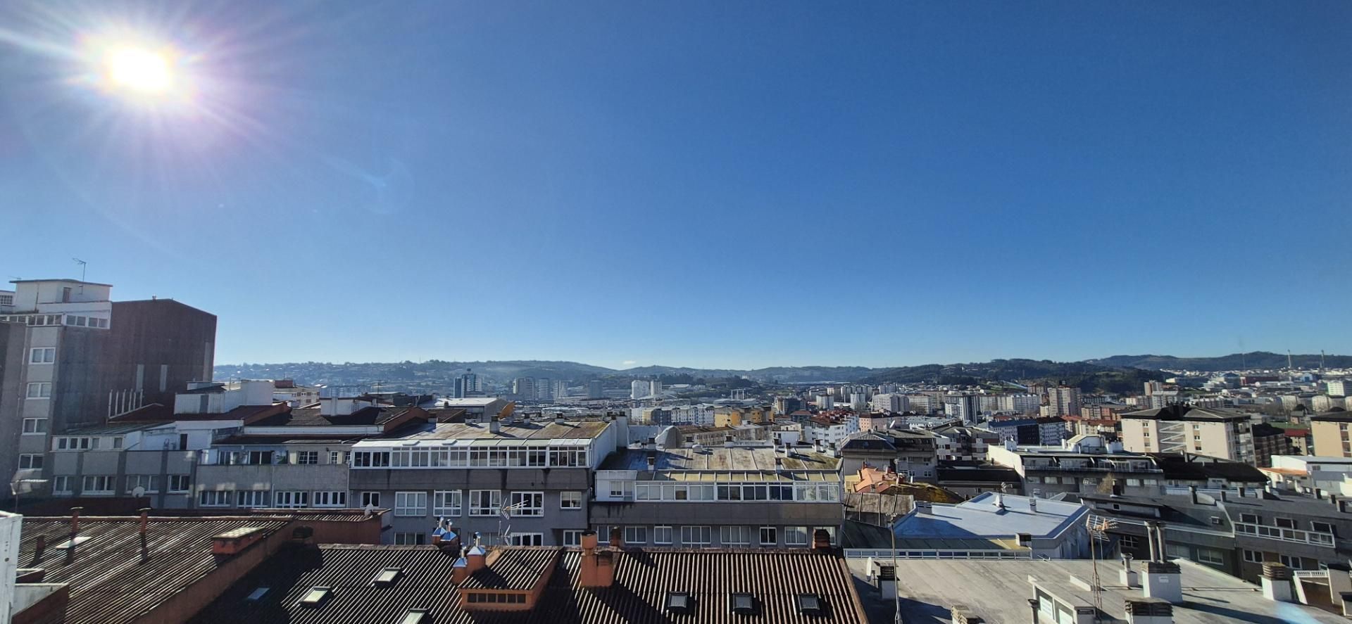 Exterior view of Attic for sale in A Coruña Capital   with Heating, Parquet flooring and Furnished