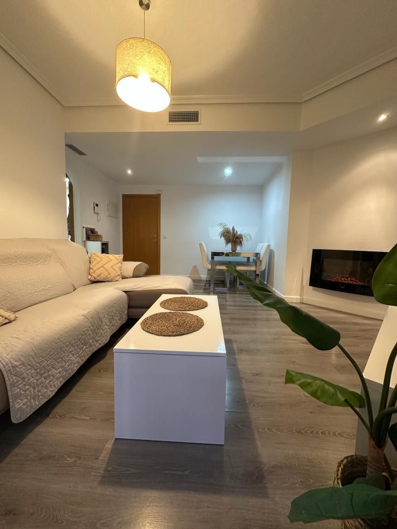 Living room of Flat for sale in  Murcia Capital  with Air Conditioner, Terrace and Swimming Pool