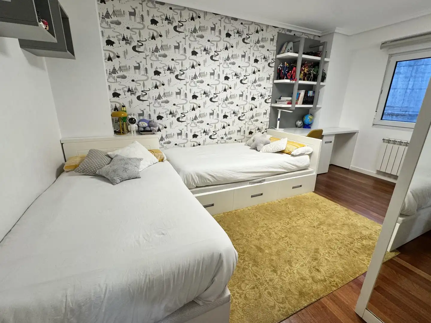 Flat for rent in Ronda do Carme, 50, Recatelo - O Carme Bedroom of Flat for rent in Lugo with Heating, Parquet flooring and Terrace