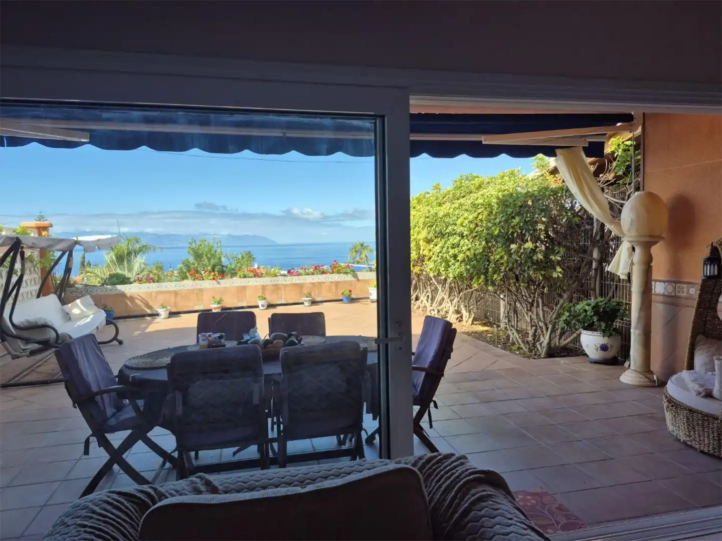 Terrace of Houses for rent in Santiago del Teide  with Air Conditioner, Terrace and Swimming Pool