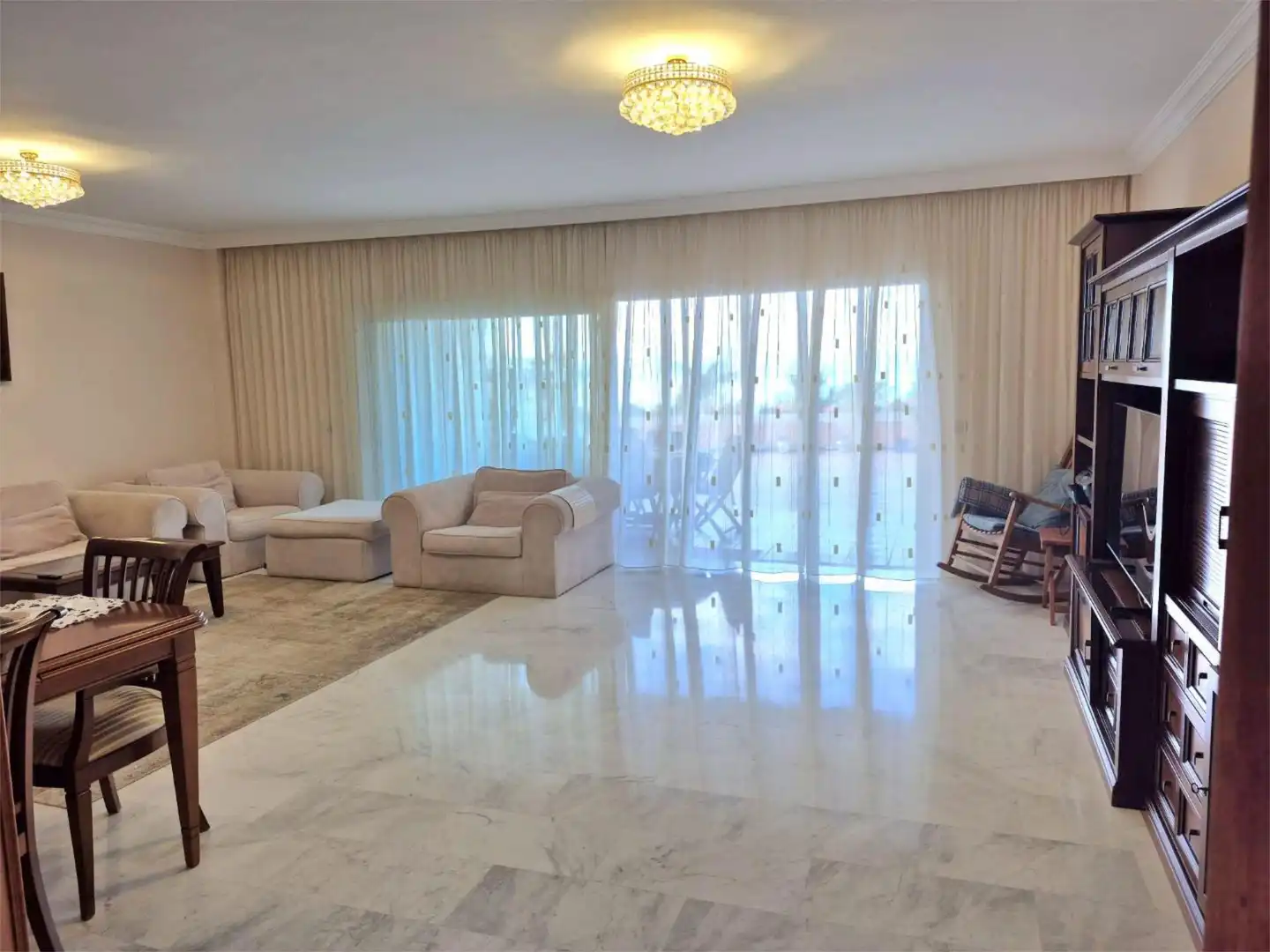 Living room of Houses for rent in Santiago del Teide  with Air Conditioner, Terrace and Swimming Pool