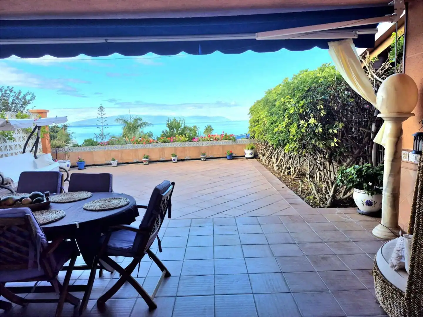 Terrace of Houses for rent in Santiago del Teide  with Air Conditioner, Terrace and Swimming Pool