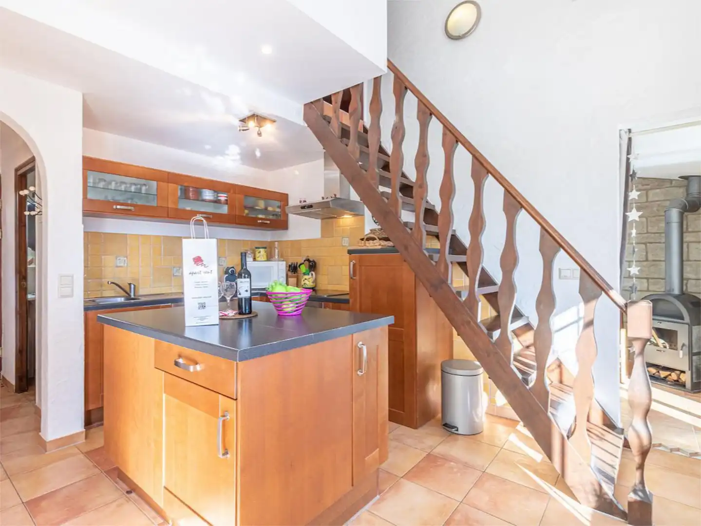 Detached homes for rent in Carrer Flamicell, 6, Tordera - Fluvià - Llobregat Kitchen of Detached homes for rent in Empuriabrava with Parquet flooring and Furnished