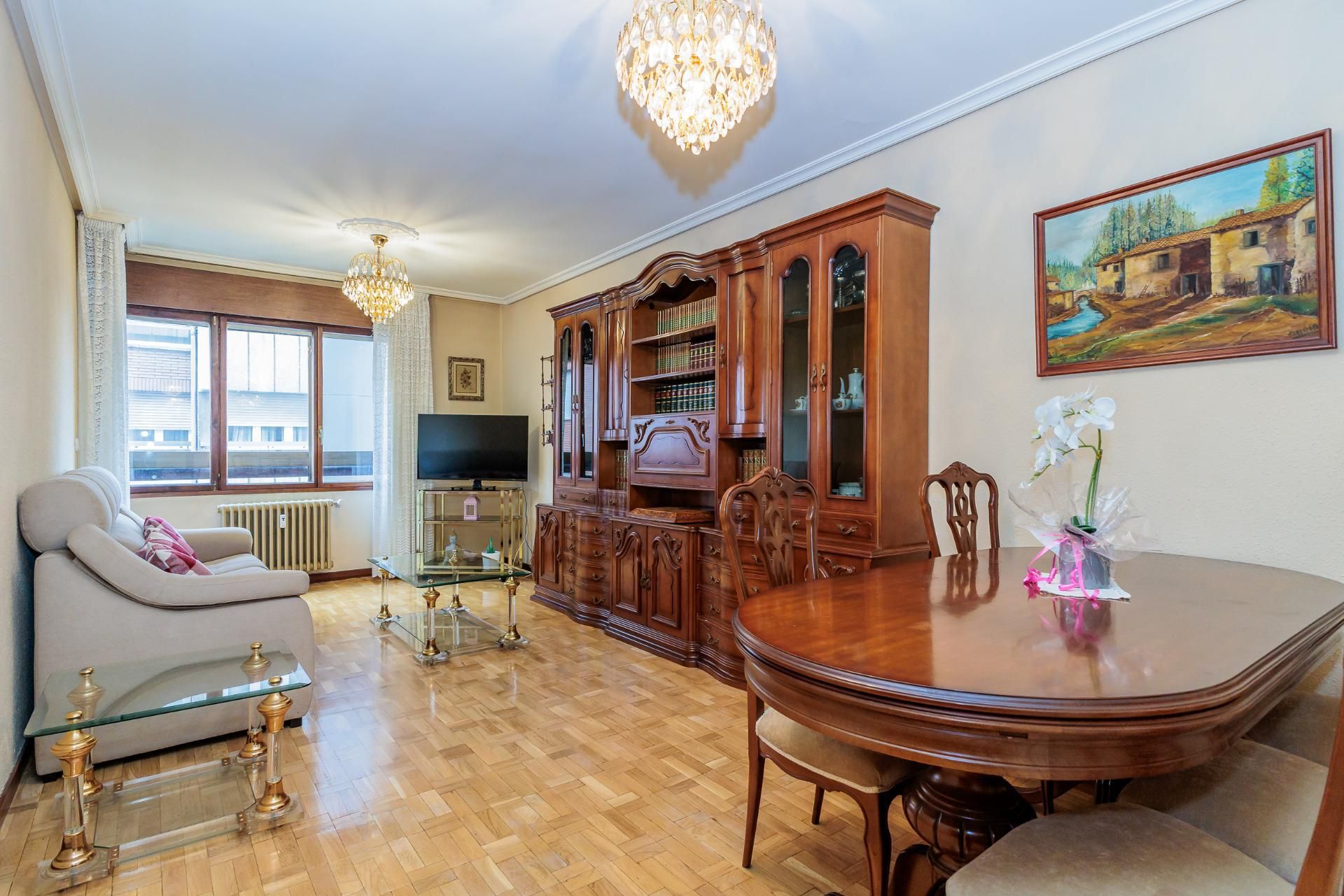 Living room of Flat for sale in León Capital   with Terrace and Balcony