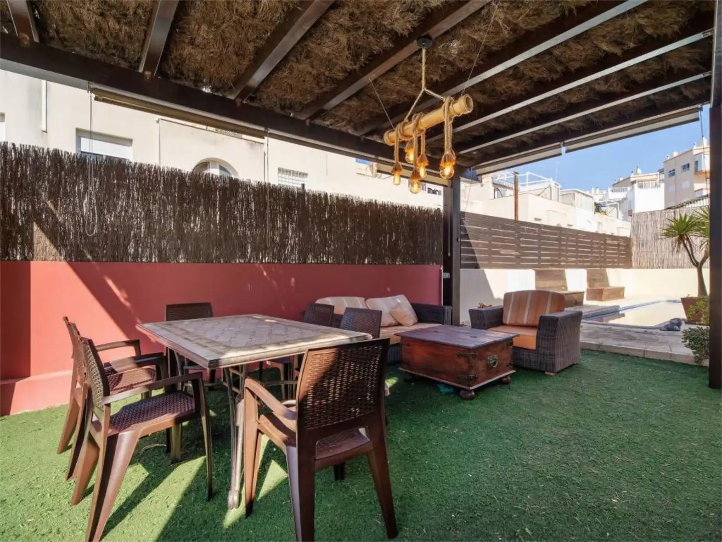 Houses for rent in Calle Goleta, 26, El Manantial Terrace of Houses for rent in El Puerto de Santa María with Air Conditioner, Private garden and Swimming Pool