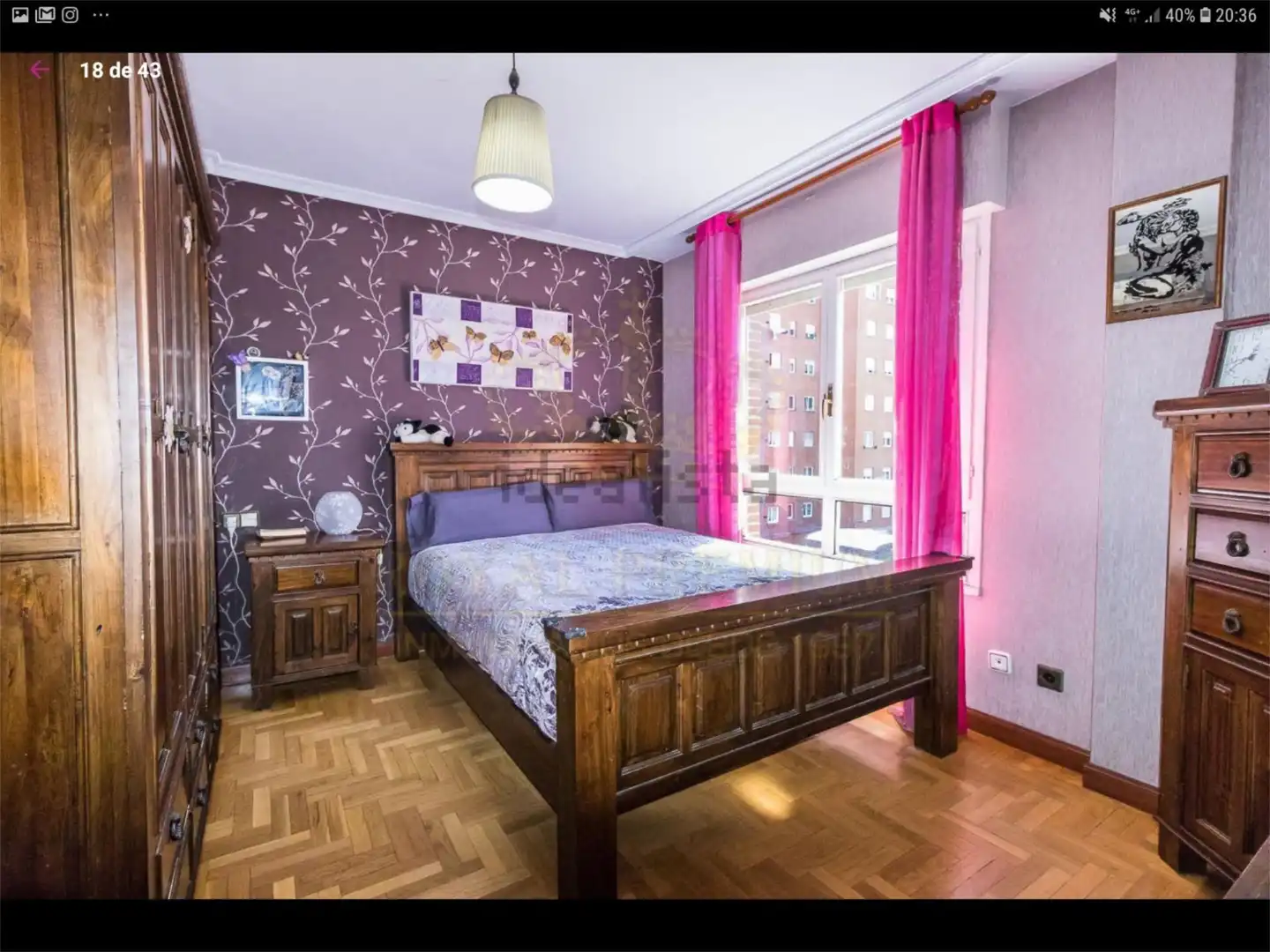 Bedroom of Flat for sale in Gijón 