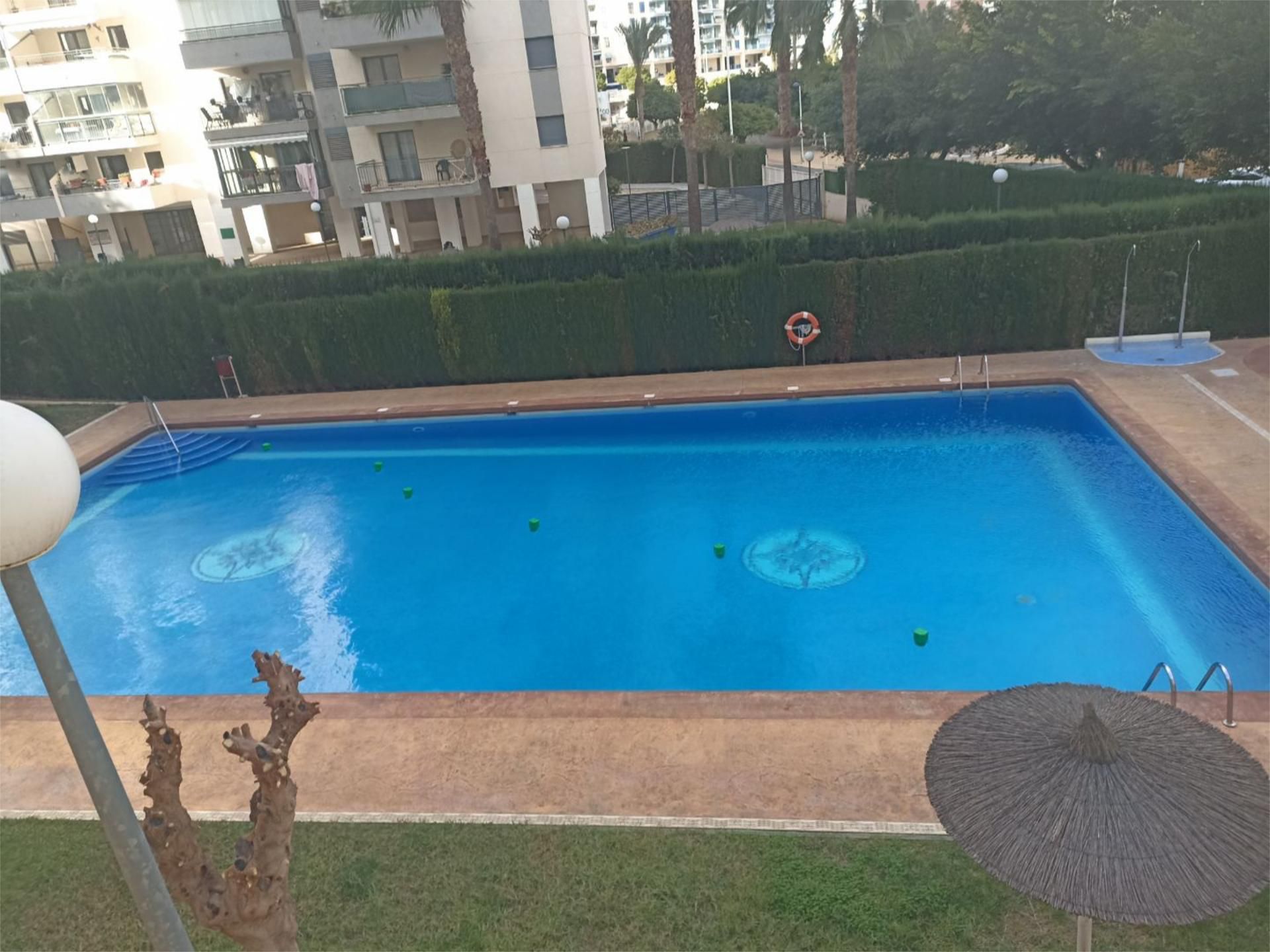 Swimming pool of Flat for rent in Villajoyosa / La Vila Joiosa  with Parquet flooring, Terrace and Swimming Pool